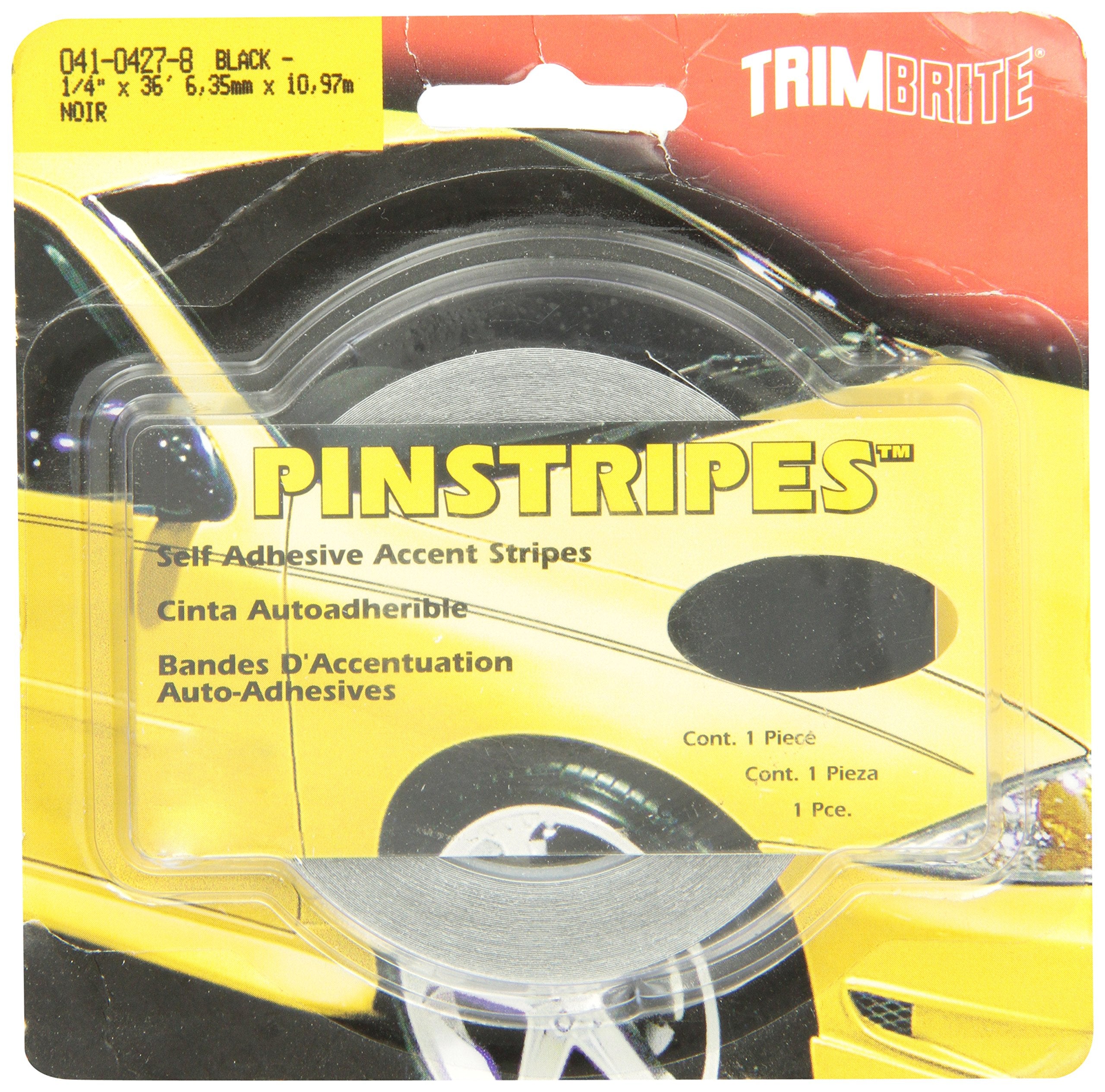 Trimbrite T1214 Trim Stripe 1/4 Pin Black
