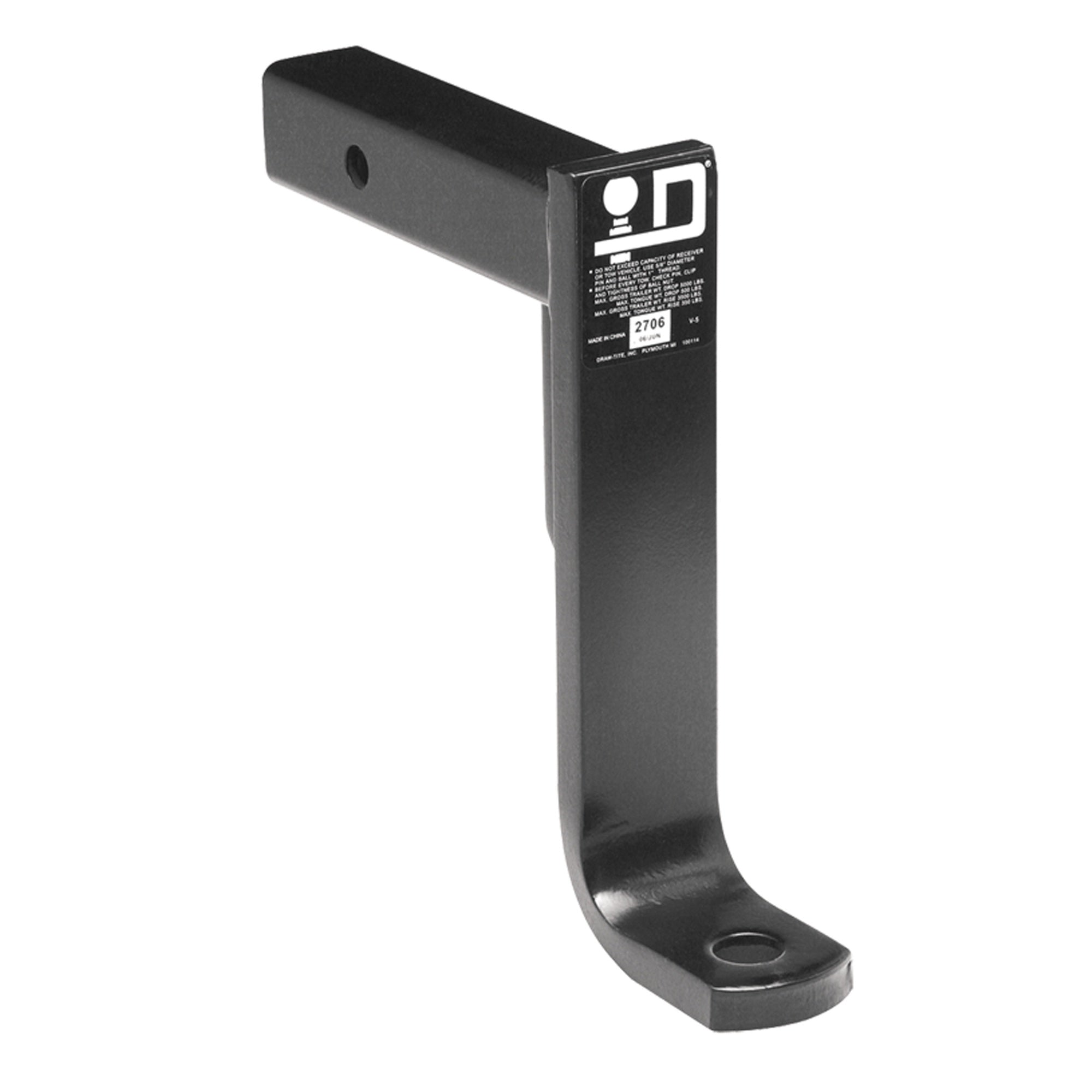 Reese 2706 Draw-Tite Class Iii Trailer Hitch Ball Mount - 9'' X 11'', 5000 Lbs. Or 9'' X 9-34'', 3,500 Lbs.