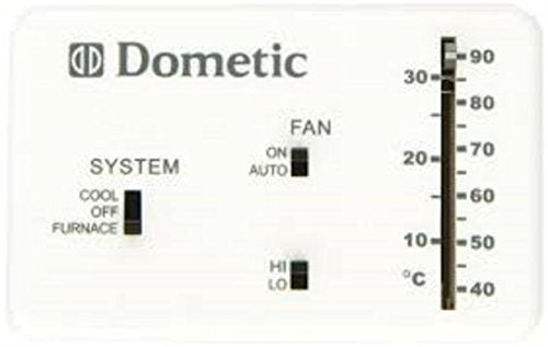 Dometic 3106995.032 Rv Analog Thermostat (Cool Only/Furnace), White