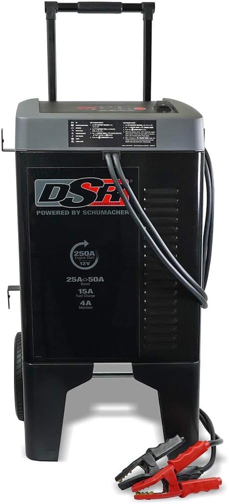 Schumacher Electric Dsr121 Proseries Car Battery Charger - 250 Peak Amps - 12V Battery Charger - Fully Automatic Battery Maintai