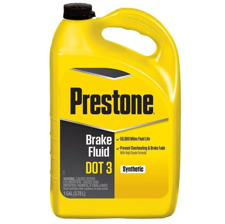Prestone As401Y Brake Fluid Dot 3, 32 Fl Oz., Pack Of 12