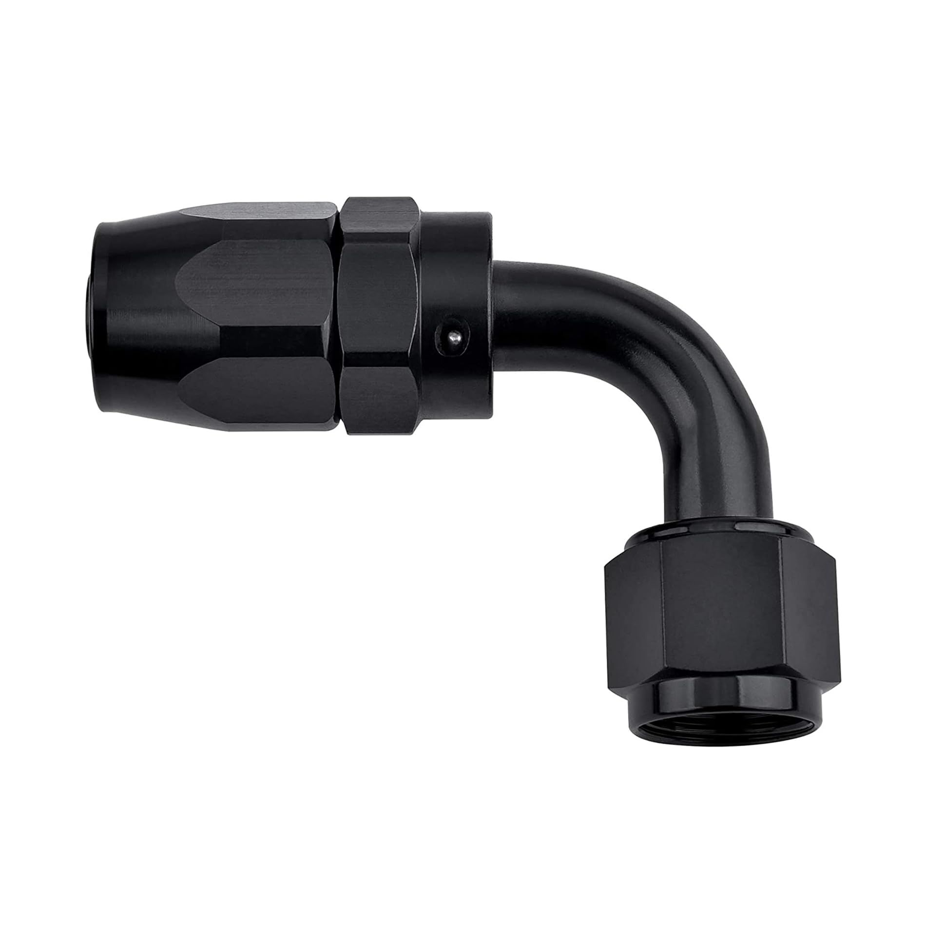 Evil Energy 20An Hose End Fitting 90 Degree Swivel For Cpe Braided Fuel Hose Black