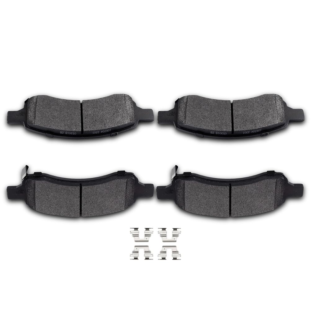 Scitoo D1169 Front Semi-Metal Brake Pads Sets Fit For Buick Enclave 2008-2017,For Chevrolet Traverse 2009-2017,For Gmc Acadia 20