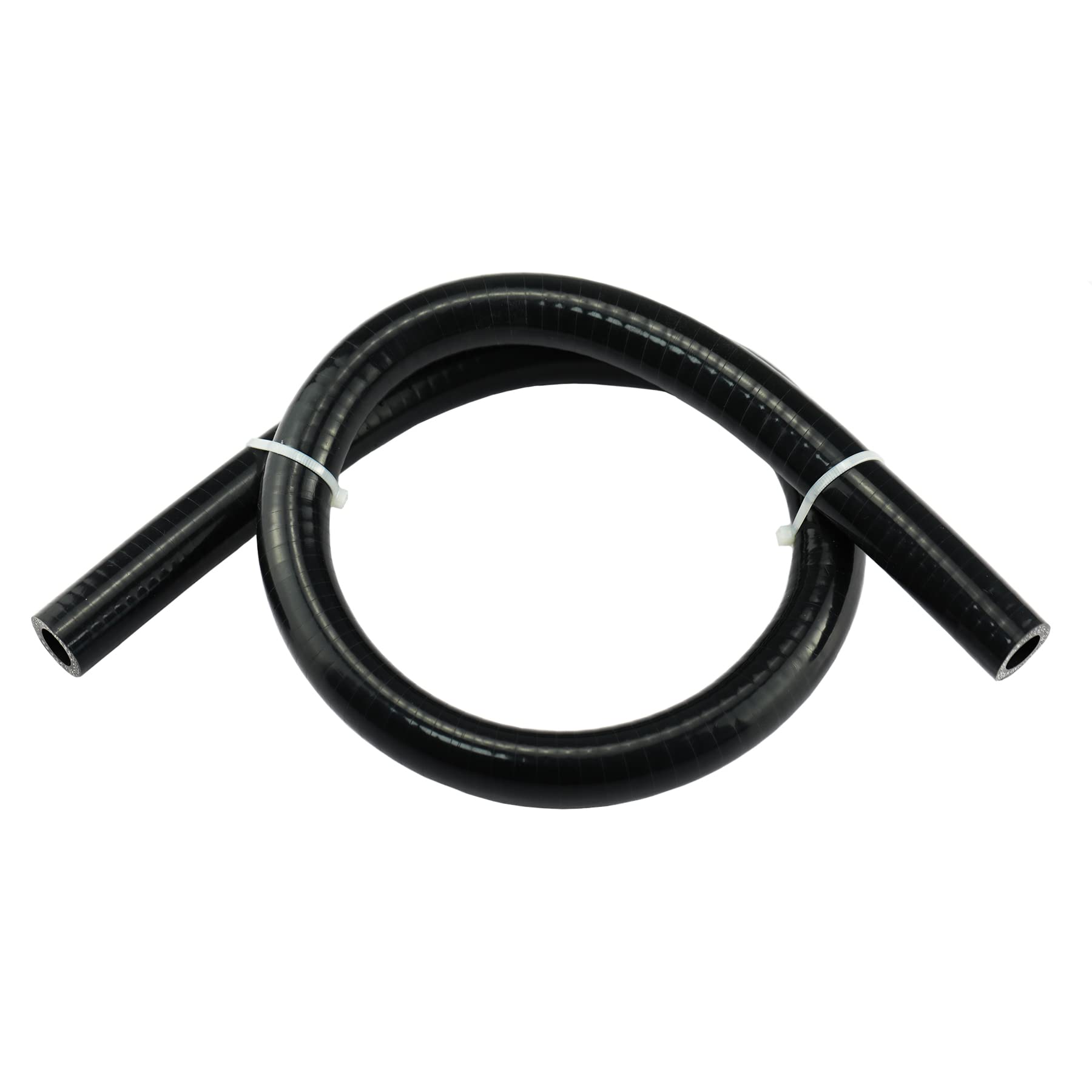 Ucreative 3.2Ft Id 5/8'' (16Mm) Reinforced High Temperature Silicone Vacuum Tubing Hose 200Psi Max Pressure Black
