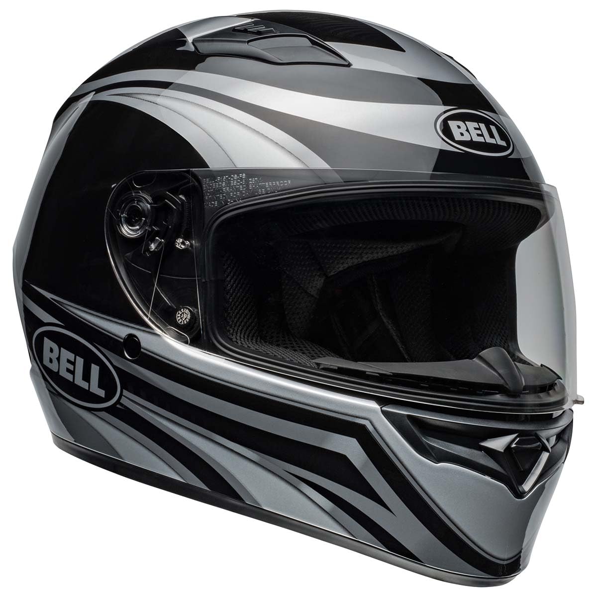 Bell Qualifier Full-Face Motorcycle Helmet (Gloss Conduit Silver/Black - X-Large)