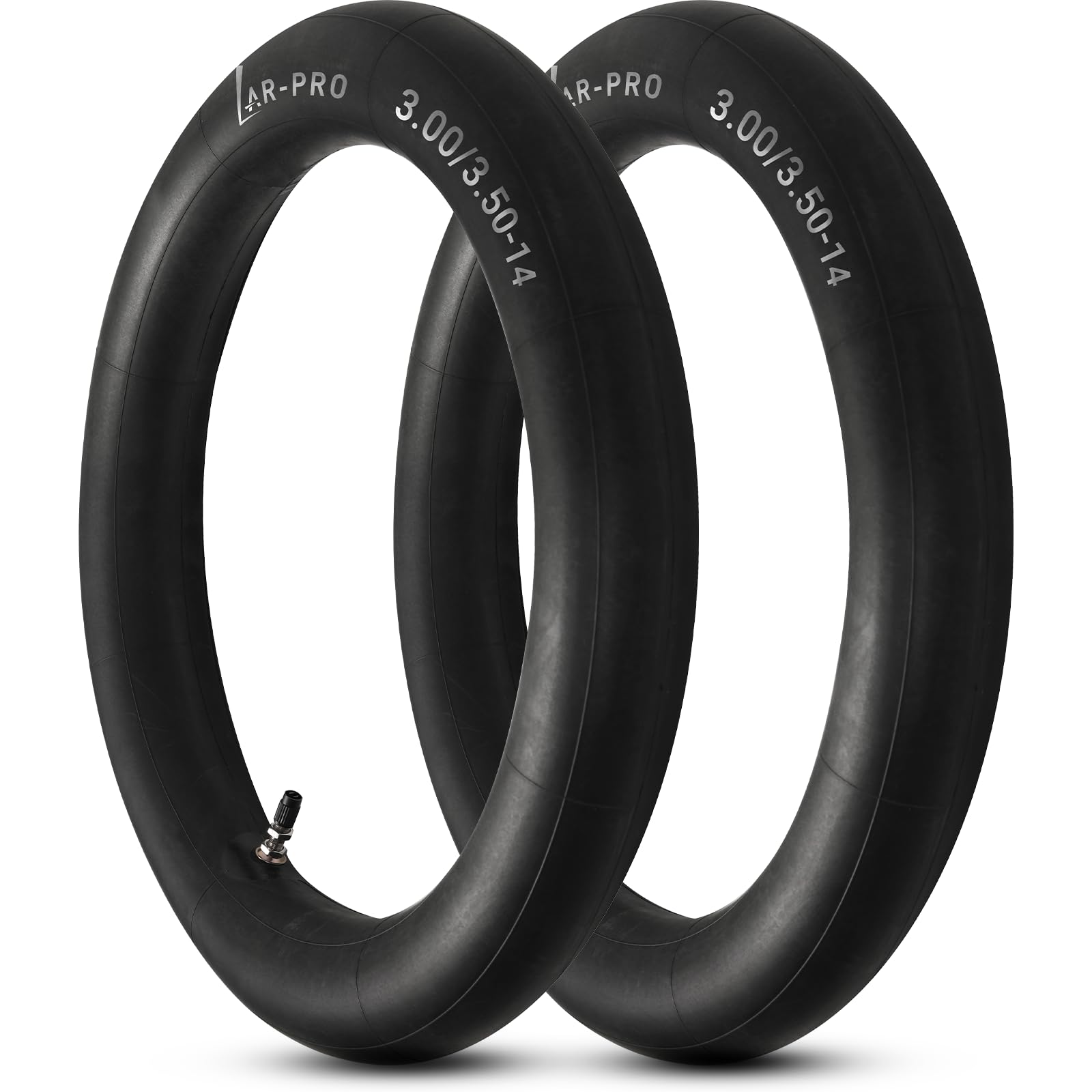 Ar-Pro (2-Pack) 3.00/3.50-14 90/100-14 Dirt Bike Inner Tubes With Tr4 Straight Valve, Replacement Heavy Duty Inner Tube For 3.50