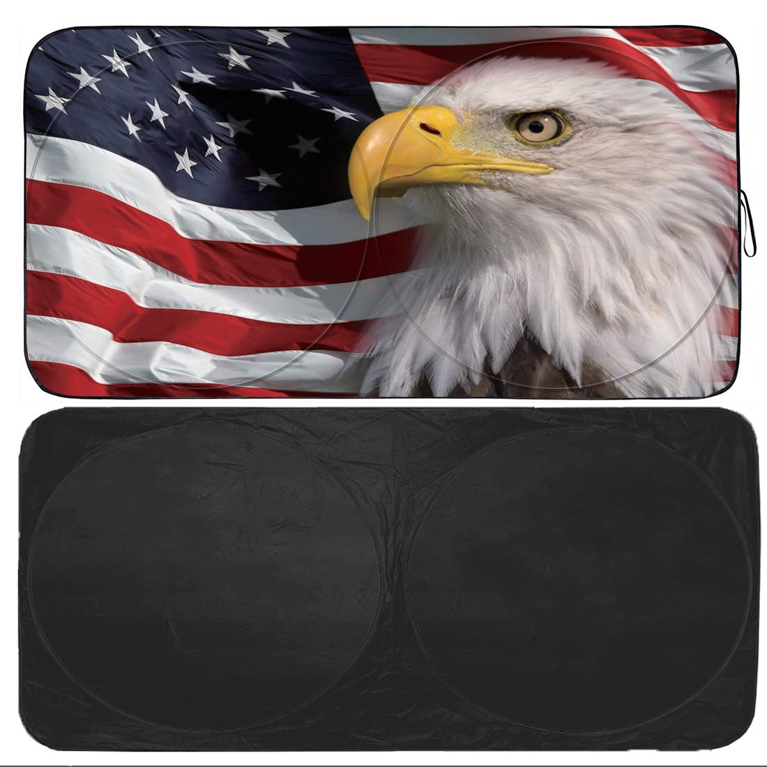 Gven Windshield Sun Shade, Car Front Window Shades Cute Sunshade Windshield Cover Sun Visor Shield Block Automotive Interior Pro