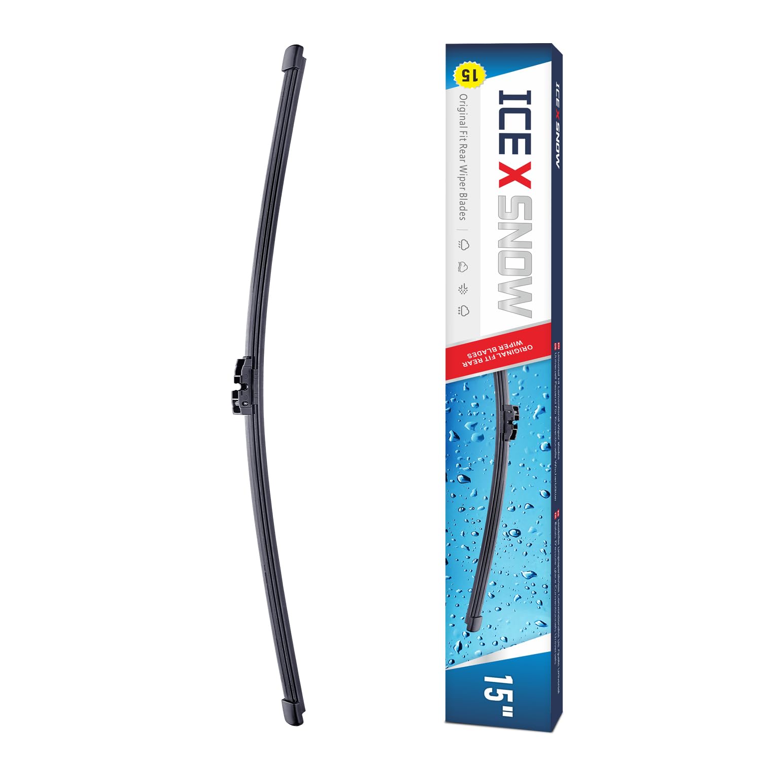 15'' Rear Wiper Blade Replacement For 2023-2015 Ford Edge,2013-2007 Bmw X5, 2011-2010 Volvo Xc60/ 2012-2007 Xc90 Rear Windshield