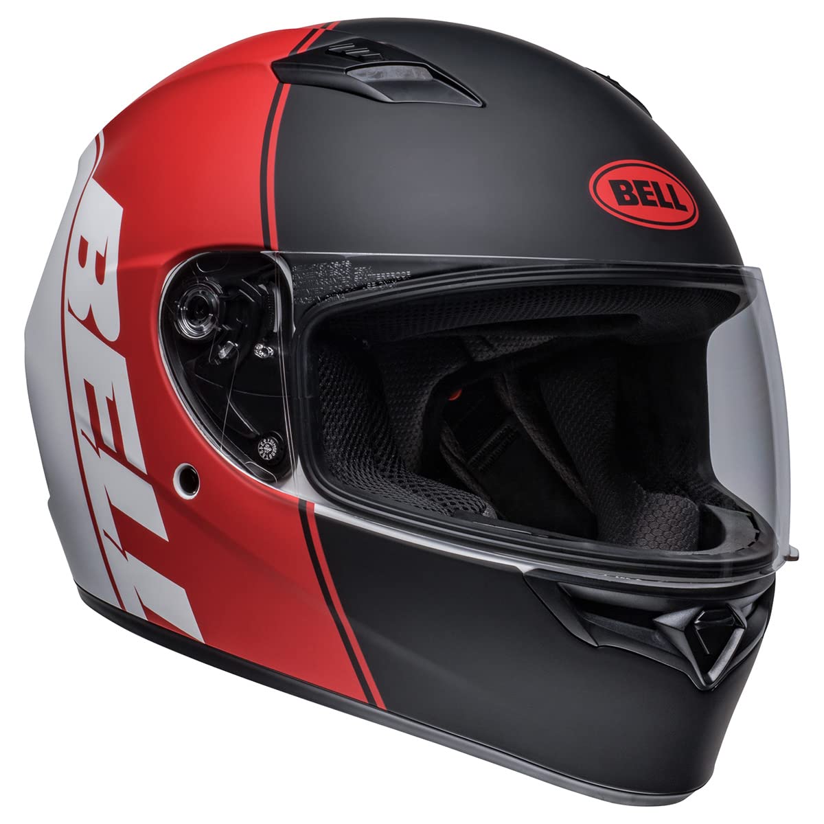 Bell Qualifier Full-Face Motorcycle Helmet (Ascent Matte Black/Red/White - Small)