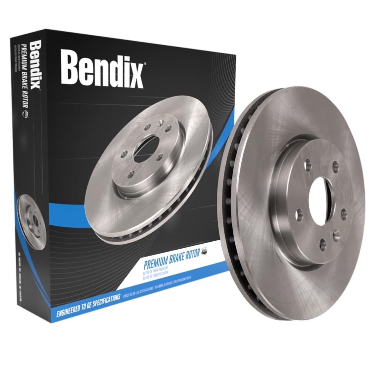 Bendix Premium Prt6845 Rear Brake Rotor Compatible With Chrysler Pacifica 2023-2017, Voyager 2023-2020