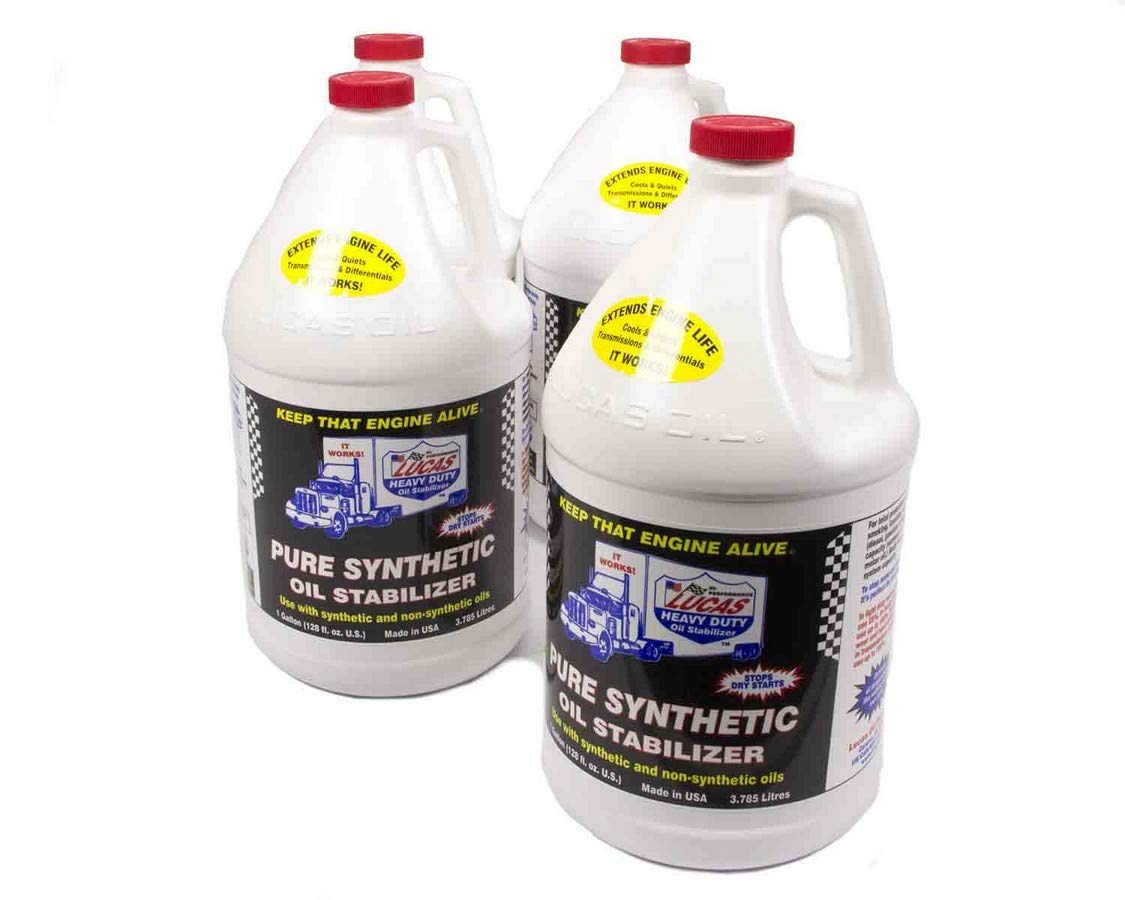 Lucas Oil 10131 Pure Synthetic Oil Stabilizer - 1 Gallon (Pack Of 4)