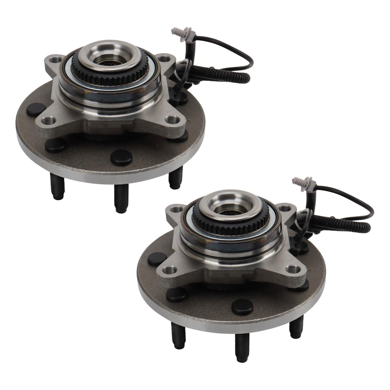 Trq Front Wheel Hub Bearings Assembly Set Compatible With 09-10 Ford F-150