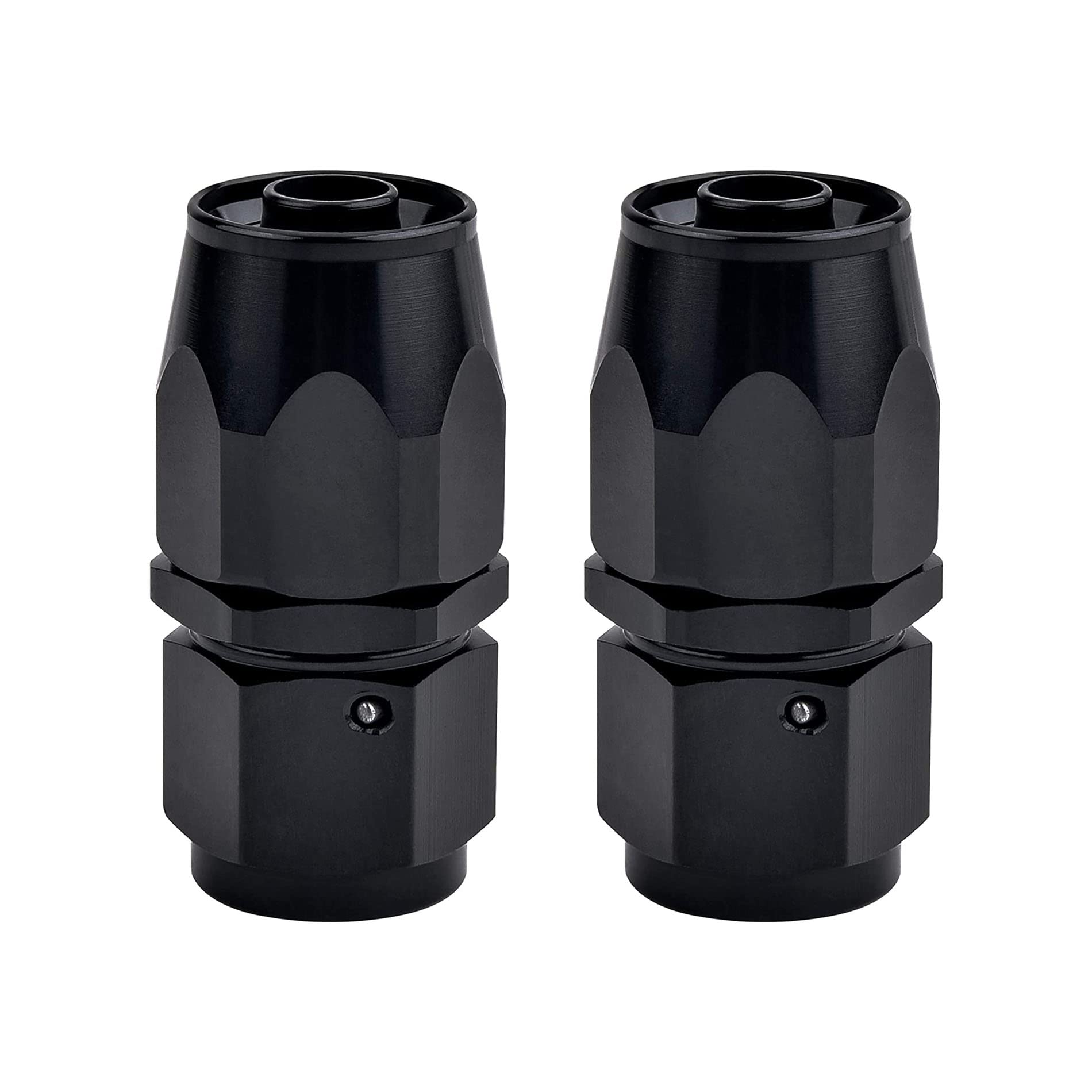 Evil Energy 10An Hose End Fitting Straight Swivel For Cpe Braided Hose Black 2Pcs