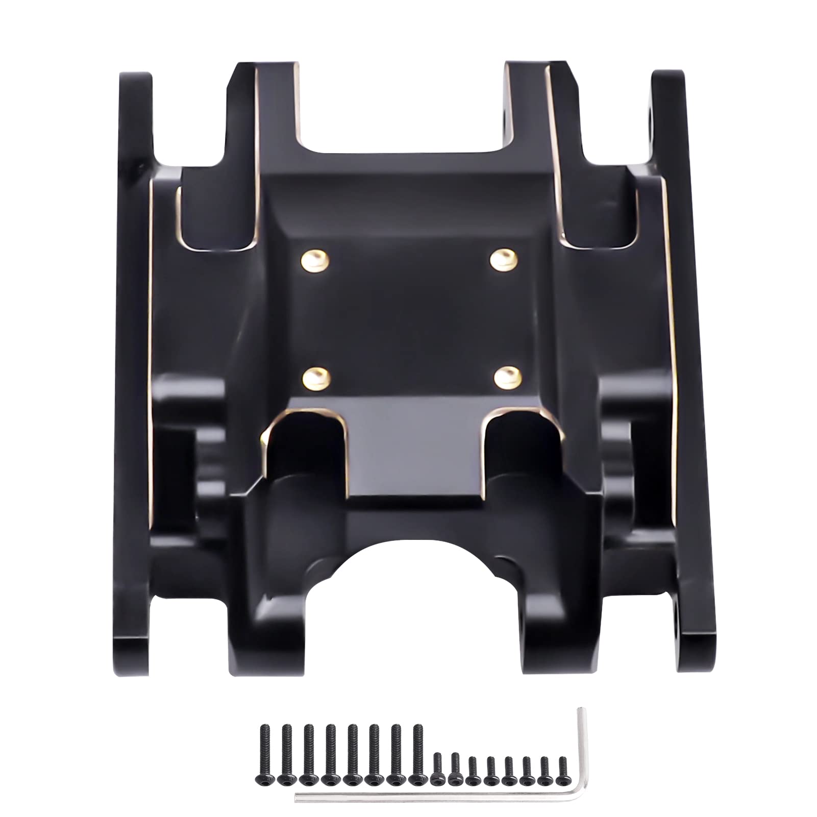 66G Crazyhobby Brass Skid Plate Transmission Mount Heavy Duty For Trx4M K10 High Trail F150 Bronco Defender 1/18 Crawler Car Upg