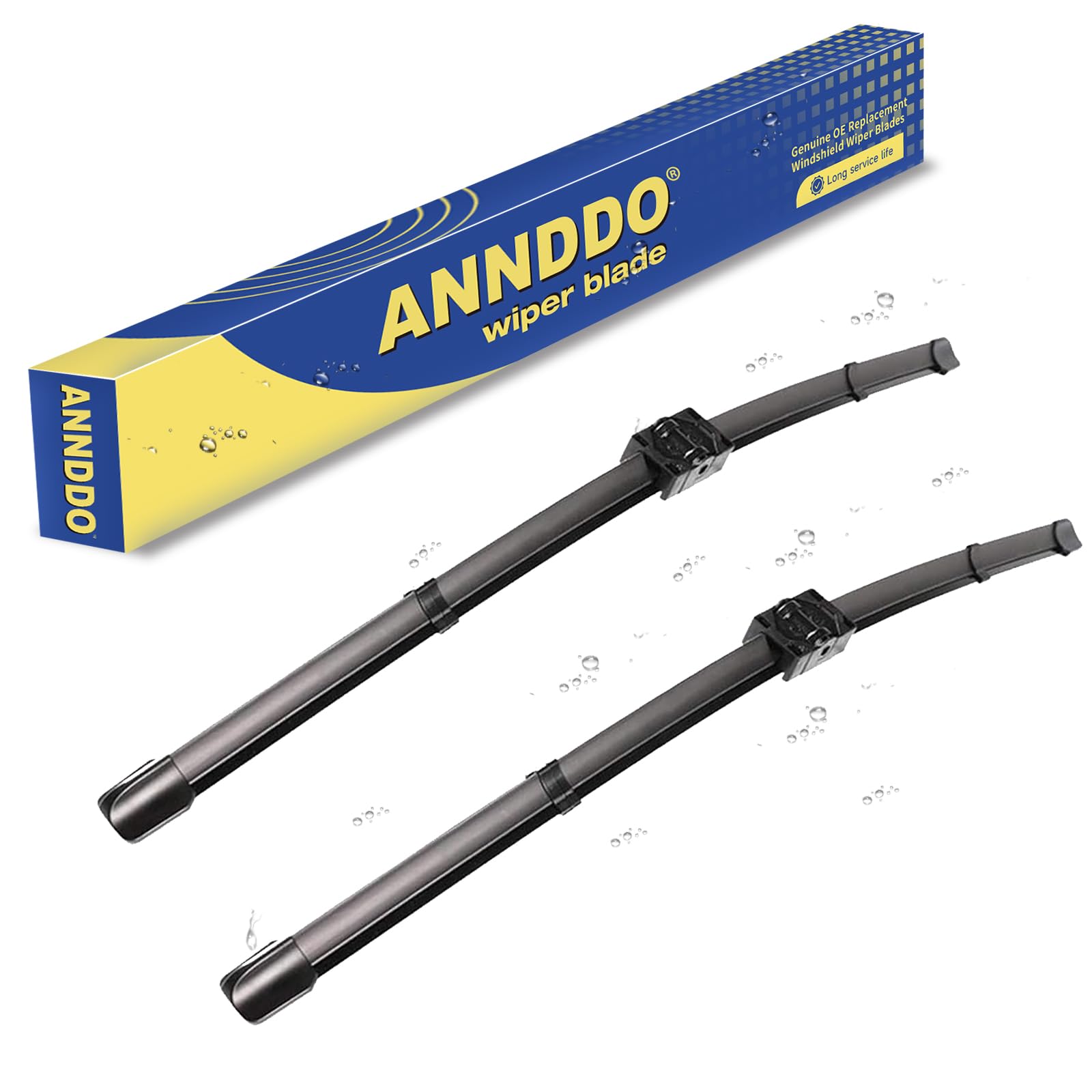 Anrddo Wipers Replacement For 06/2006-08/2009 Bmw 3 Series 4-Door E90 E91 325Xi 328I 328Xi 328Ixdrive 330I 330Xi 335I 335Xi M3 O