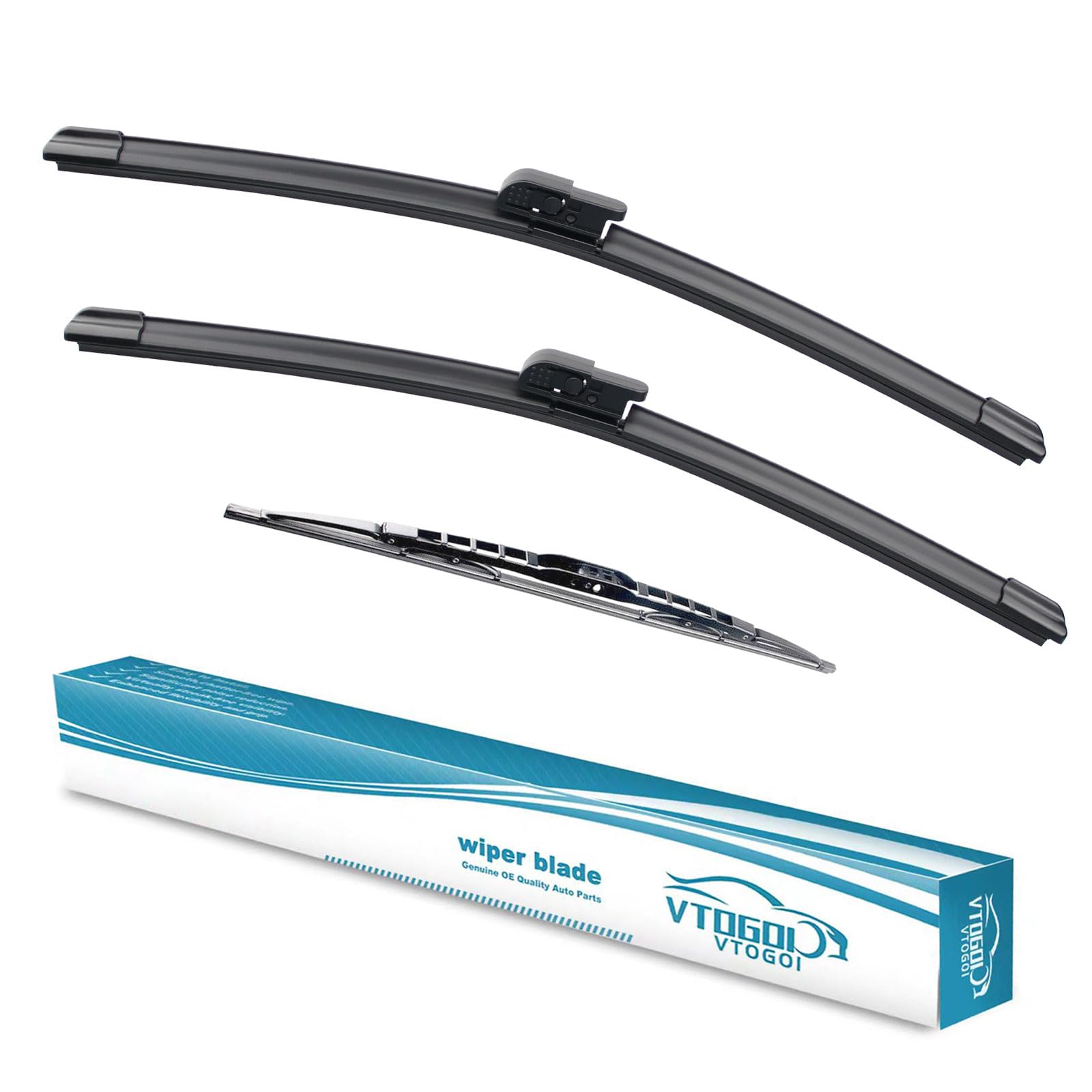 Vtogoi Wiper Blades With Rear Wiper Blades Set For Land Rover Range Rover 2002-2012 Automotive Replacement Windshield Wiper Blad