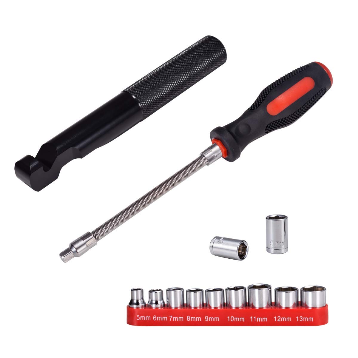 Lesiyou Belt Changing Tool And Clutch Cover Remove Tool Set For Polaris Rzr S 900/ Xp/Rzr Xp4 1000,Black