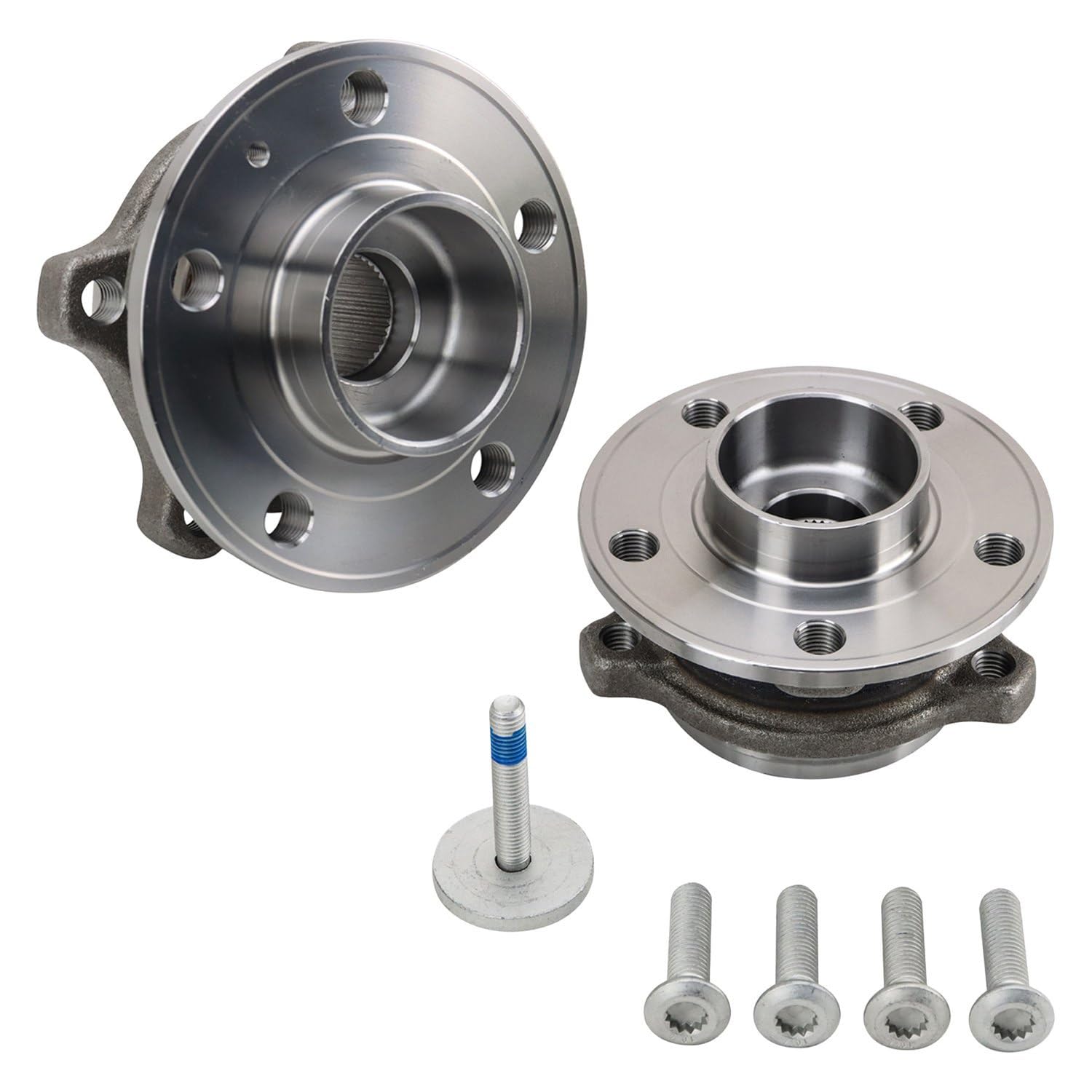 Trq Front Wheel Hub Bearings Assembly Set Compatible With Volvo