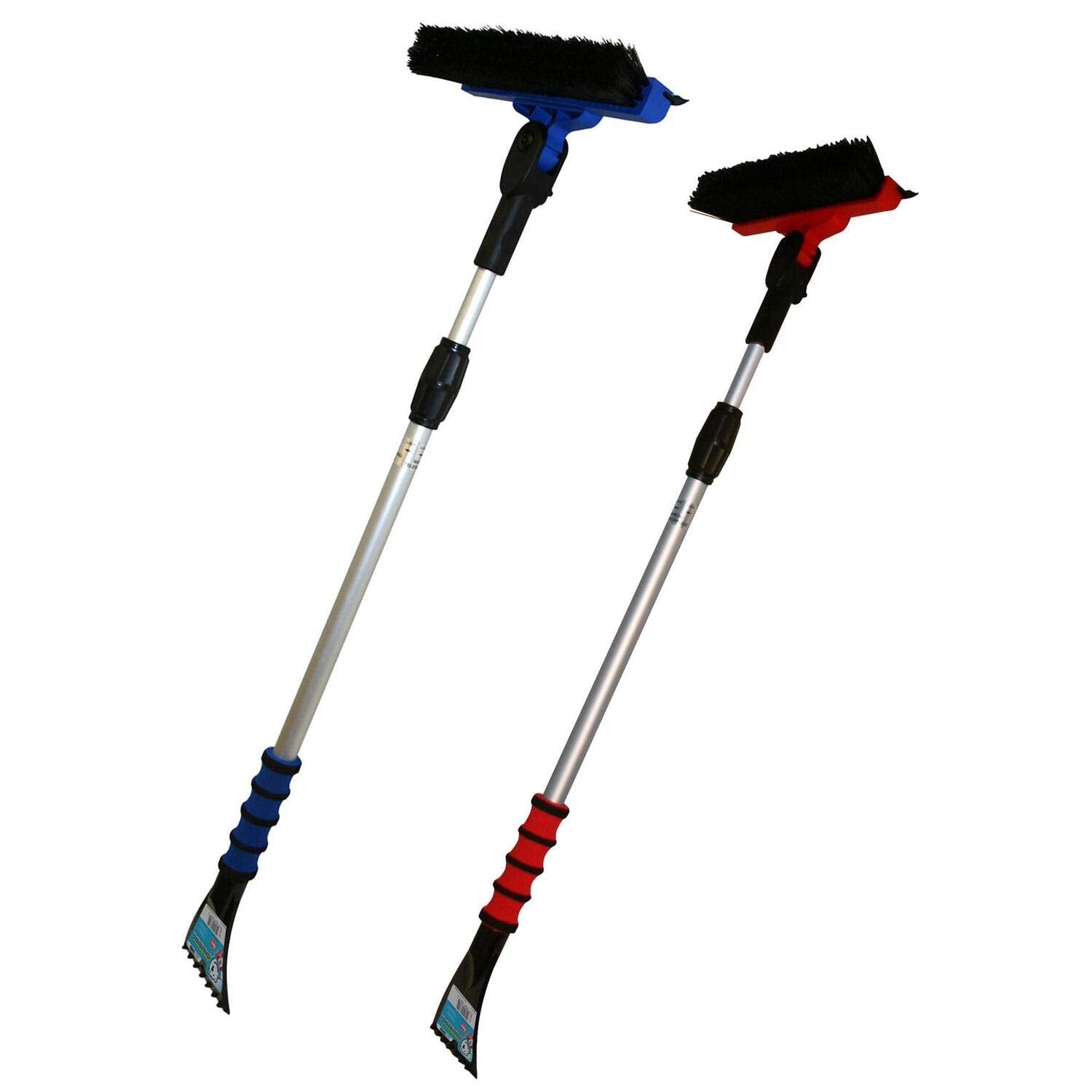 Mallory 583-Ep Snow Brush With Pivot Head And Aluminum 34 To 52 In Extension Pole, Assorted Color