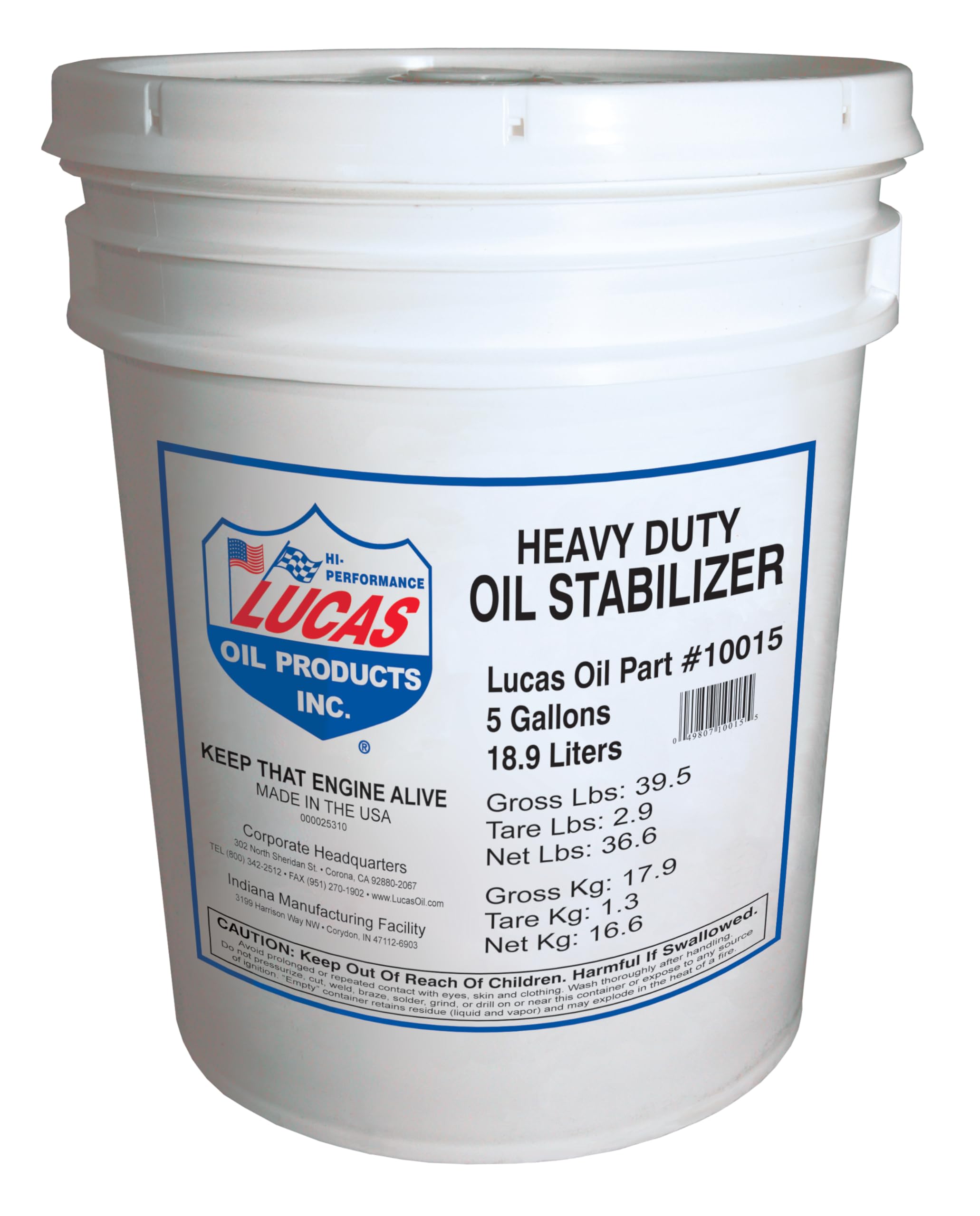 Lucas Oil 10015 Heavy Duty Oil Stabilizer - 5 Gallon