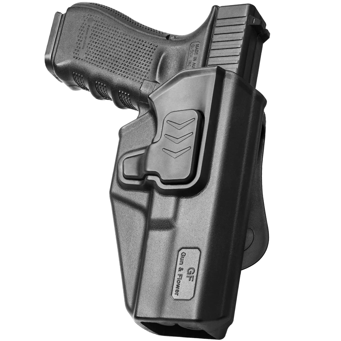Compatible With Glock 17 Holster, Polymer Owb Holster Fits G1719233132(Gen1-5), G22 (Gen1-4), G19X45 Open Carry Holster For Outs