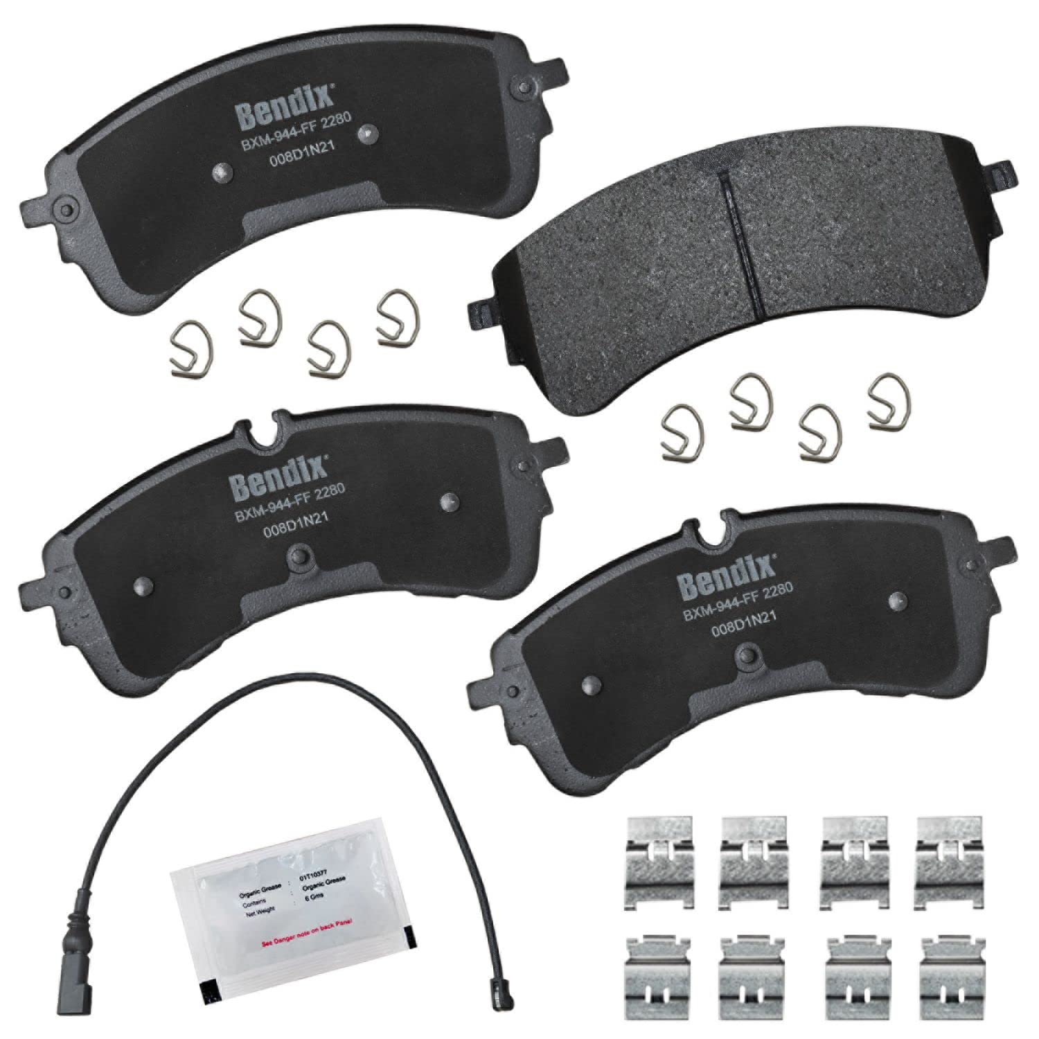 Bendix Priority1 Cfm2280 Semi-Metallic Rear Brake Pads For Ford E-Transit 2023-2022, Transit 2020, Transit-150 2023-2020, Transi