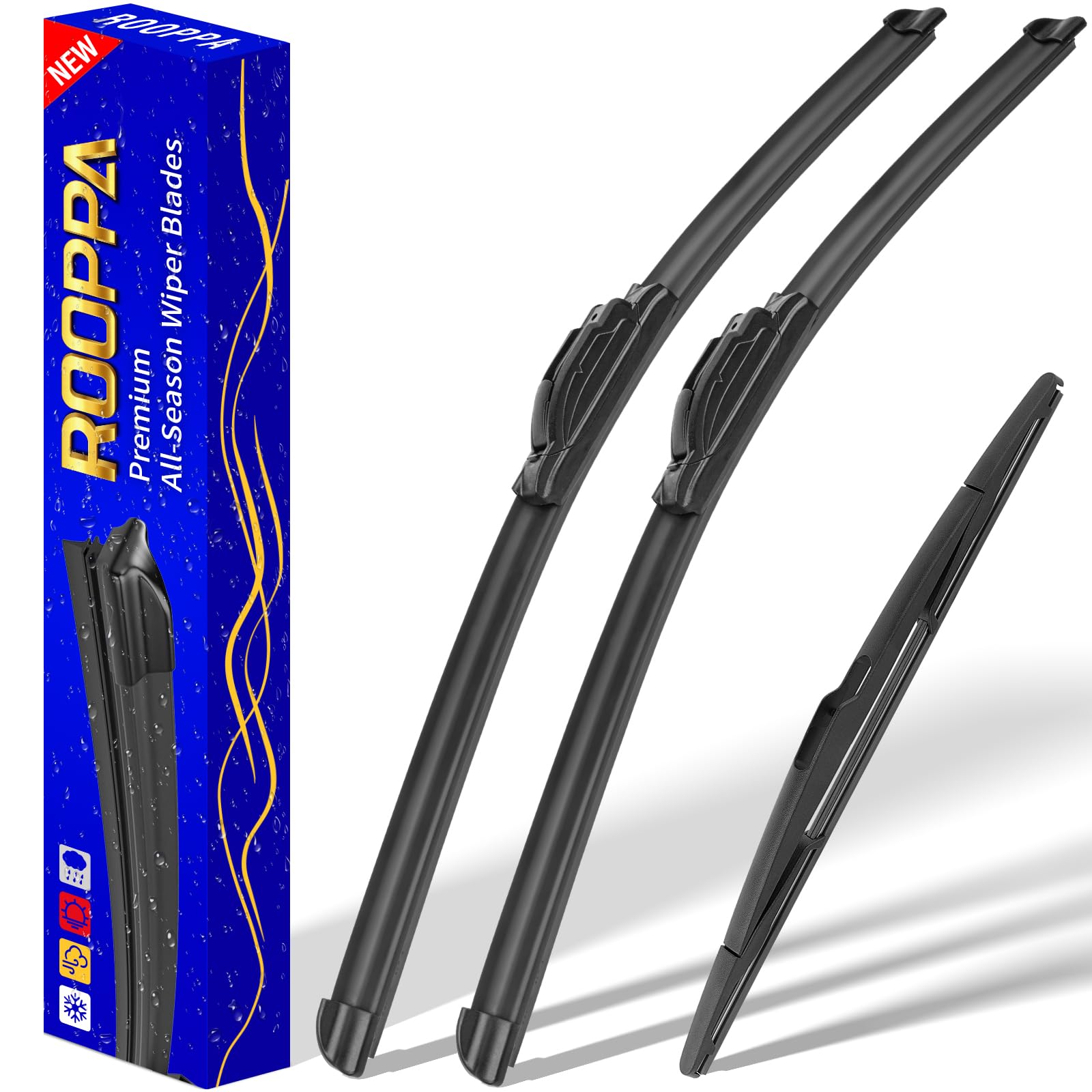 3 Wipers Replacement For Bmw X3 2004-2010, Windshield Wiper Blades Original Equipment Replacement - 22''/20''/14'' (Set Of 3) U/
