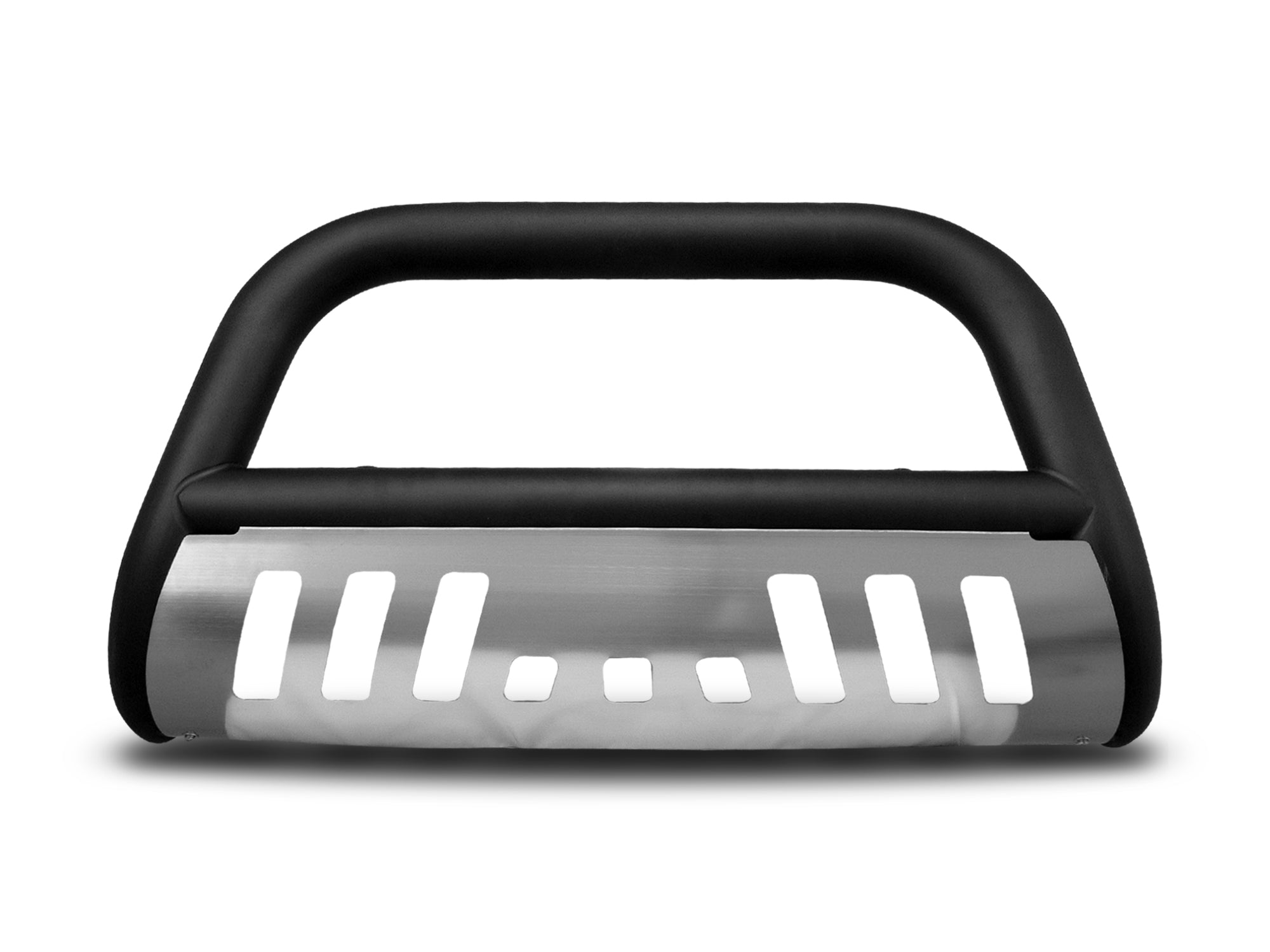 Armordillo 1995-1999 Chevy Tahoe Classic Bull Bar - Matte Black W/Aluminum Skid Plate
