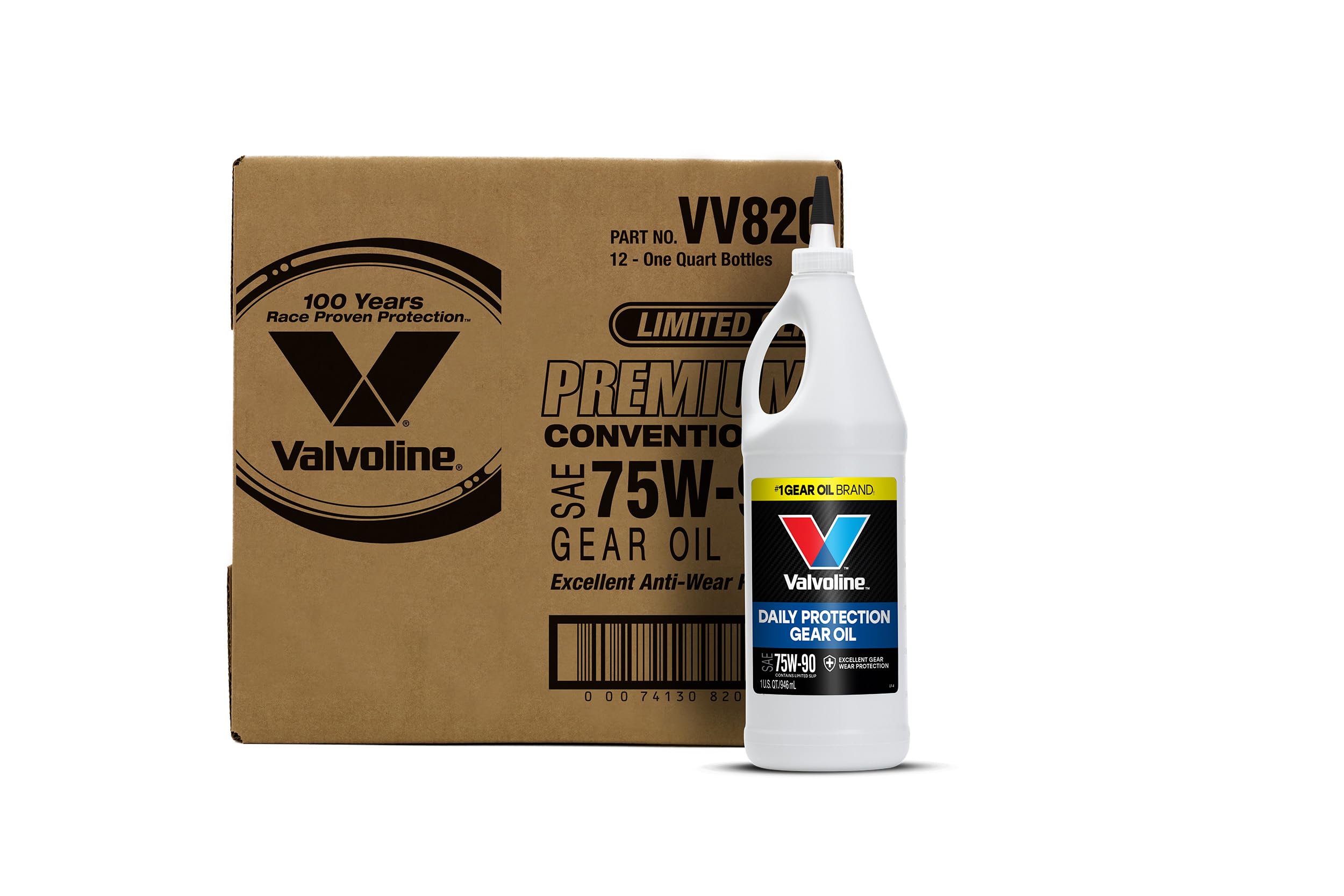 Valvoline High Performance Sae 75W-90 Gear Oil 1 Qt, Case Of 12