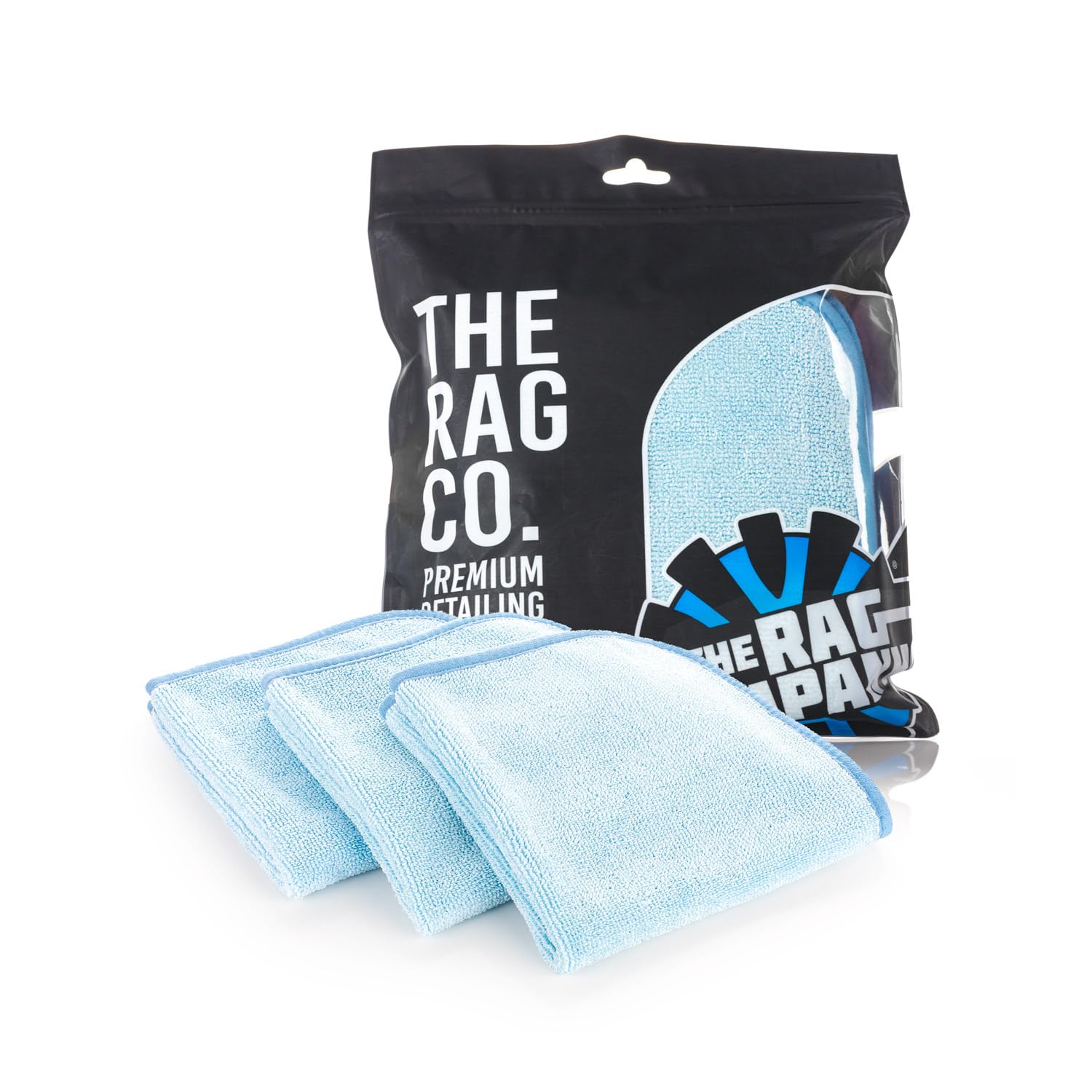 The Rag Company - Premium Ftw - 70/30 Blend Microfiber Cleaning Towels For Glass, Windows, Mirrors, Polished Surfaces - Streak-F