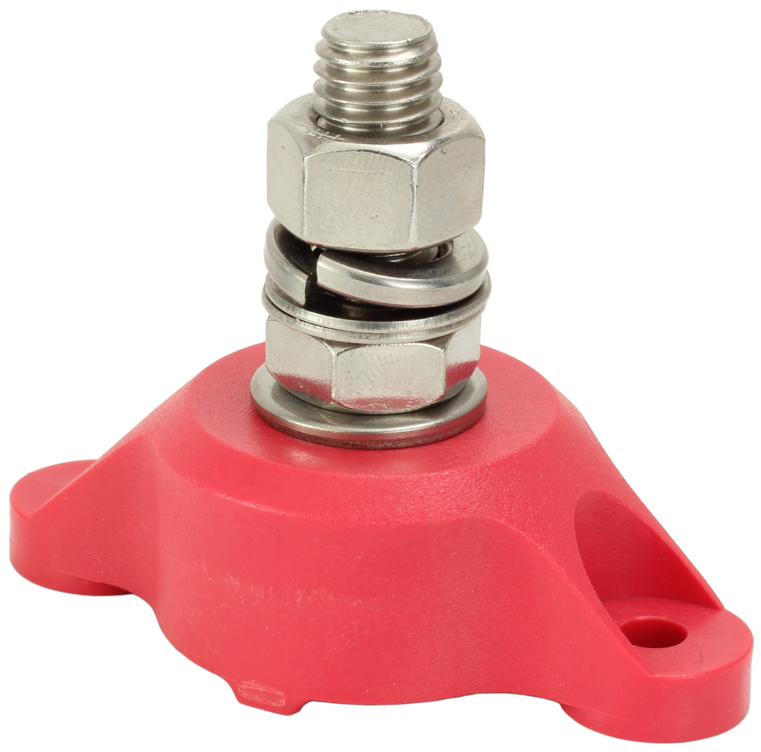 Fastronix 1/2'' Single Stud Stainless Steel Junction Block Red