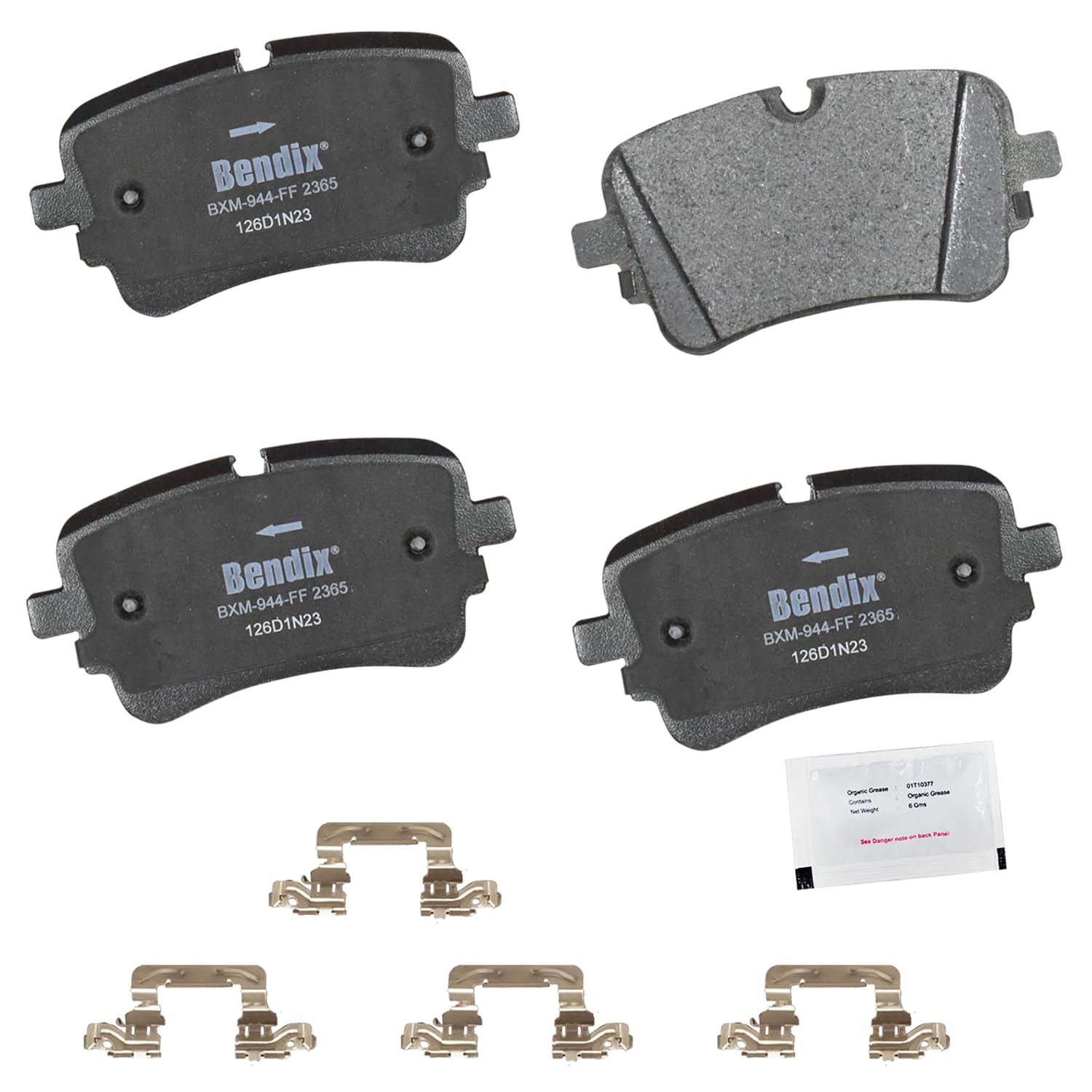 Bendix Priority1 Cfm2365 Semi-Metallic Rear Brake Pads For Select Models Audi A8 Quattro,E-Tron Quattro,E-Tron Sportback,Q7,Q8,S