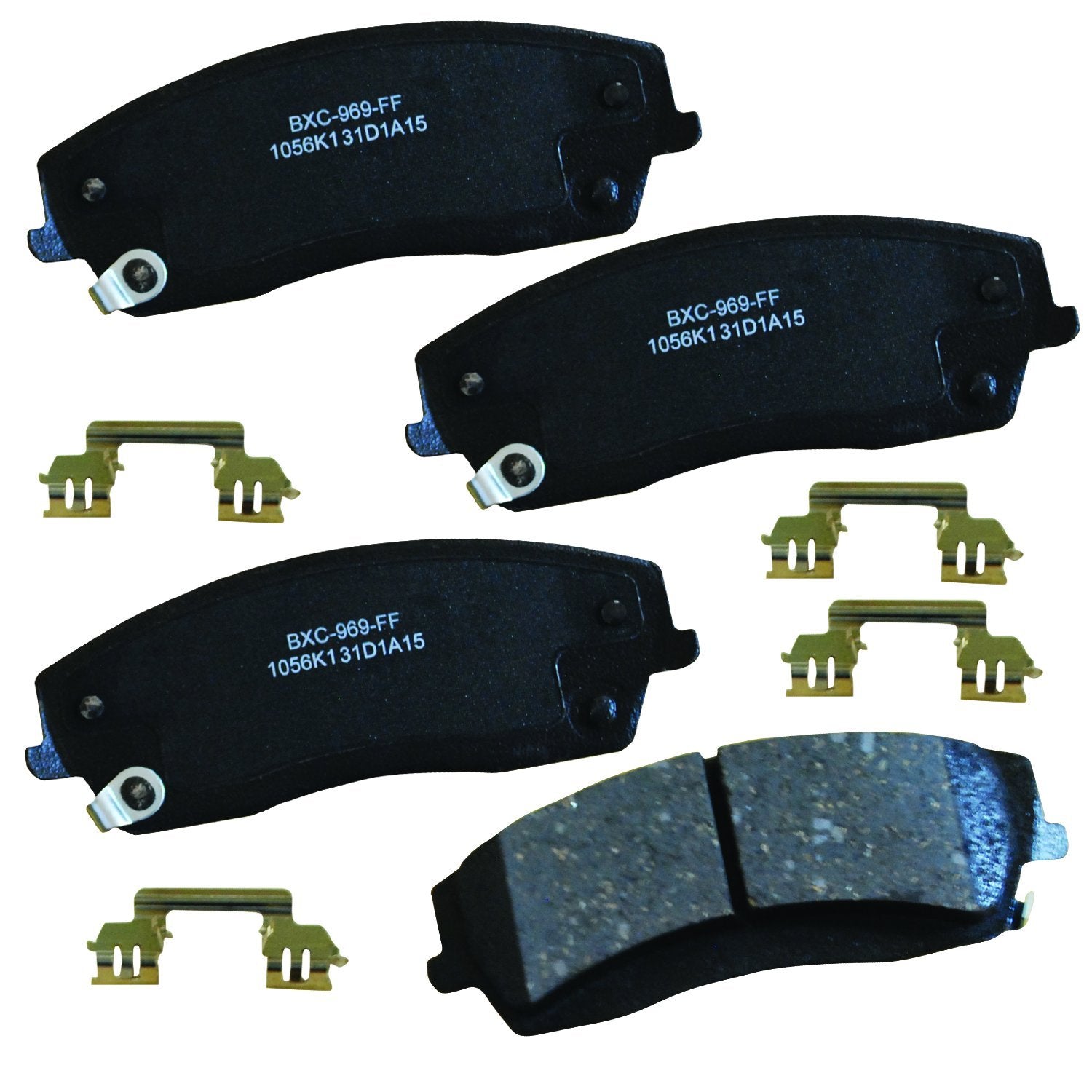 Bendix Premium Sbc1056K1 Ceramic Front Brake Pads For Chrysler 300 2014-2005, 300 2016, Dodge Challenger 2013-2009, Challenger 2