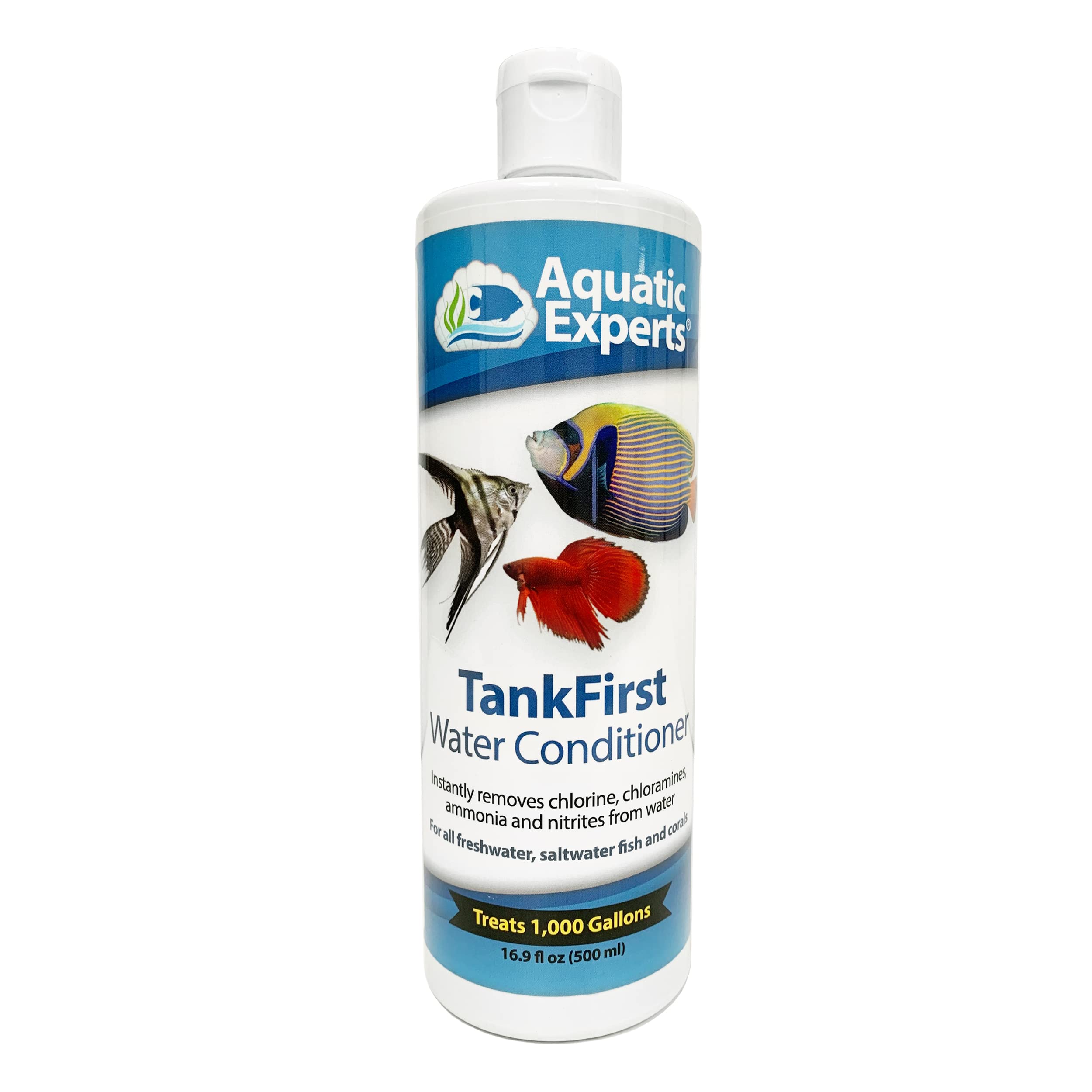 Aquatic Experts Tankfirst Complete Aquarium Water Conditioner - Fish Water Conditioner, Instantly Removes Chlorine, Chloramines,