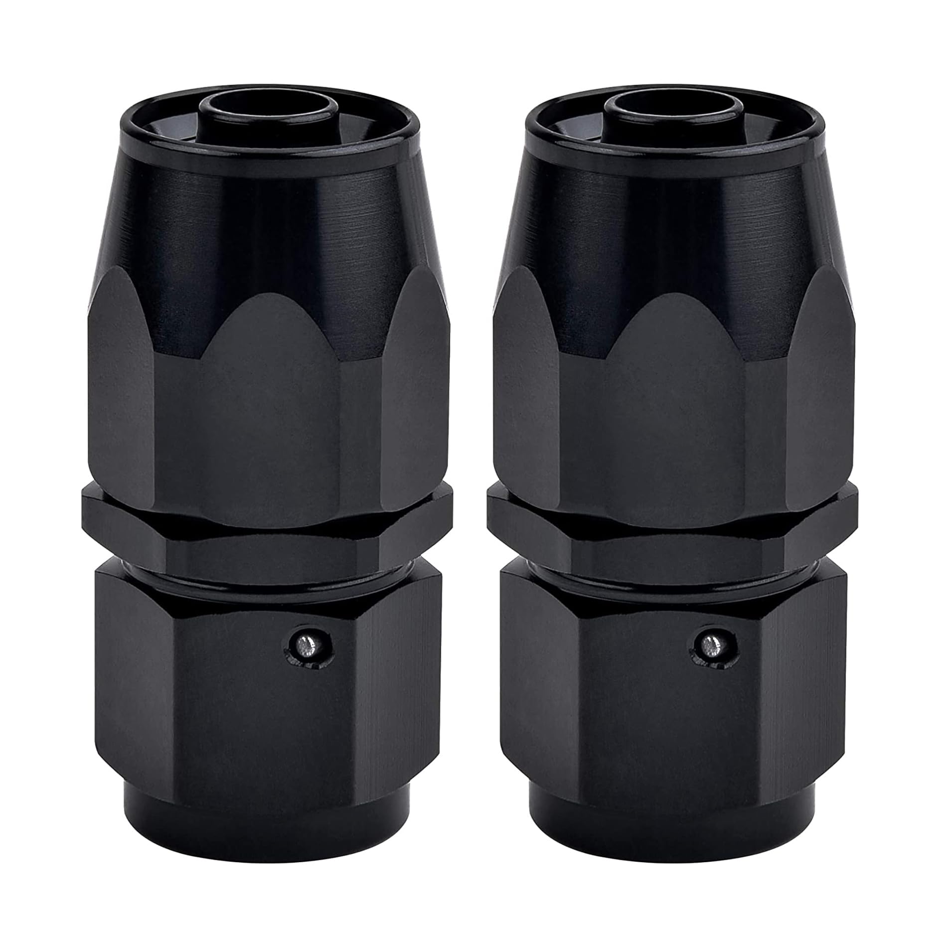 Evil Energy 12An Hose End Fitting Straight Swivel For Cpe Braided Hose Black 2Pcs