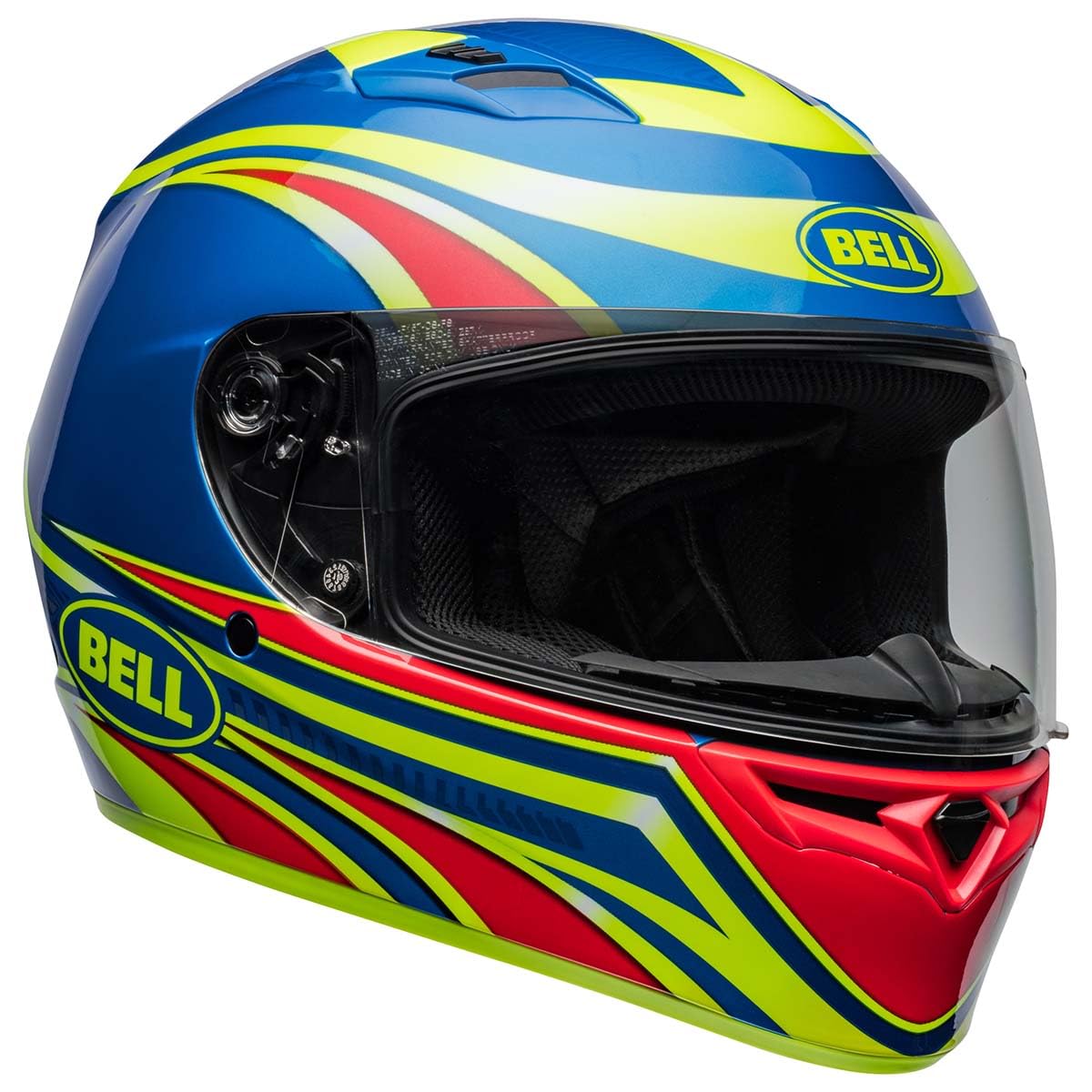 Bell Qualifier Full-Face Motorcycle Helmet (Gloss Conduit Retina Sear/Blue - Large)