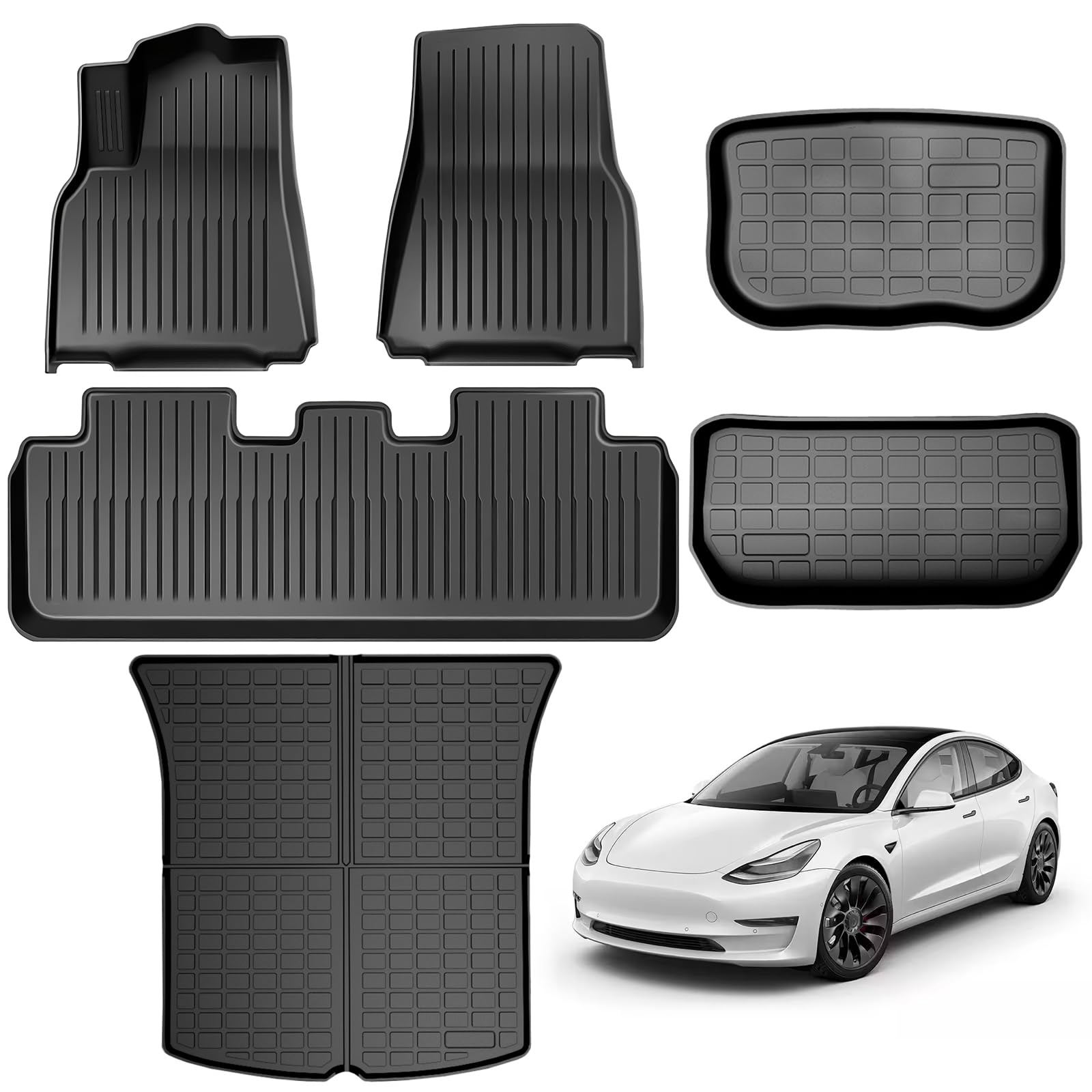Model Y Floor Mats Cargo Liner For Tesla Model Y 2023 2022 2021