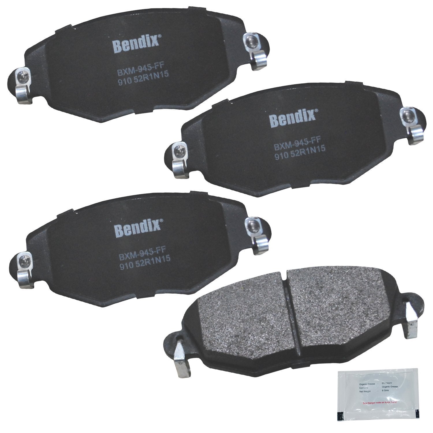 Bendix Priority1 Cfm910 Semi-Metallic Front Brake Pads For Ford Mondeo 2007-2001, Jaguar X-Type 2008-2001