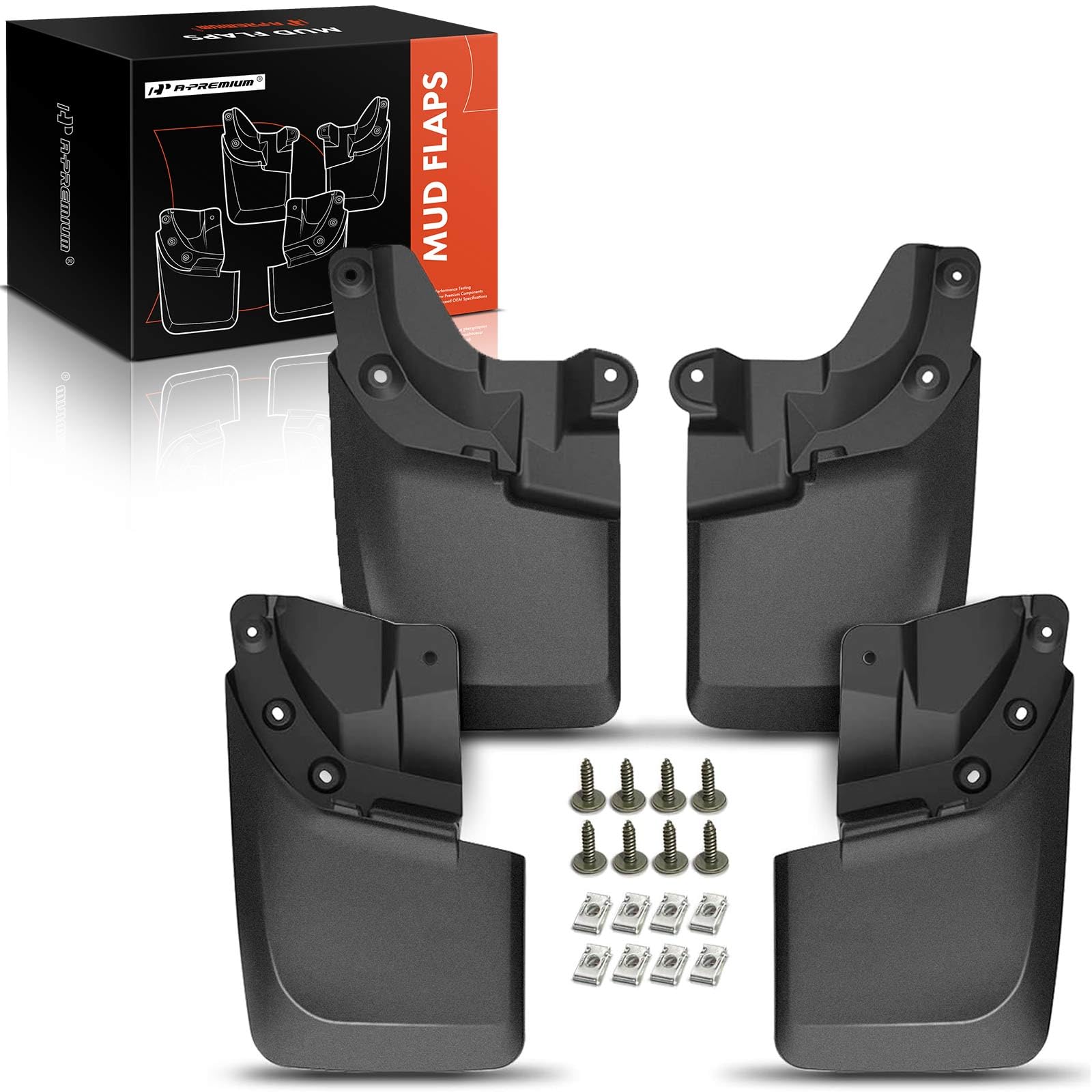 A-Premium Mud Flaps Splash Guards Mudguards Mudflaps [W/Hardware Accessories] Compatible With Toyota Tacoma 2023-2016, [Doesn'T