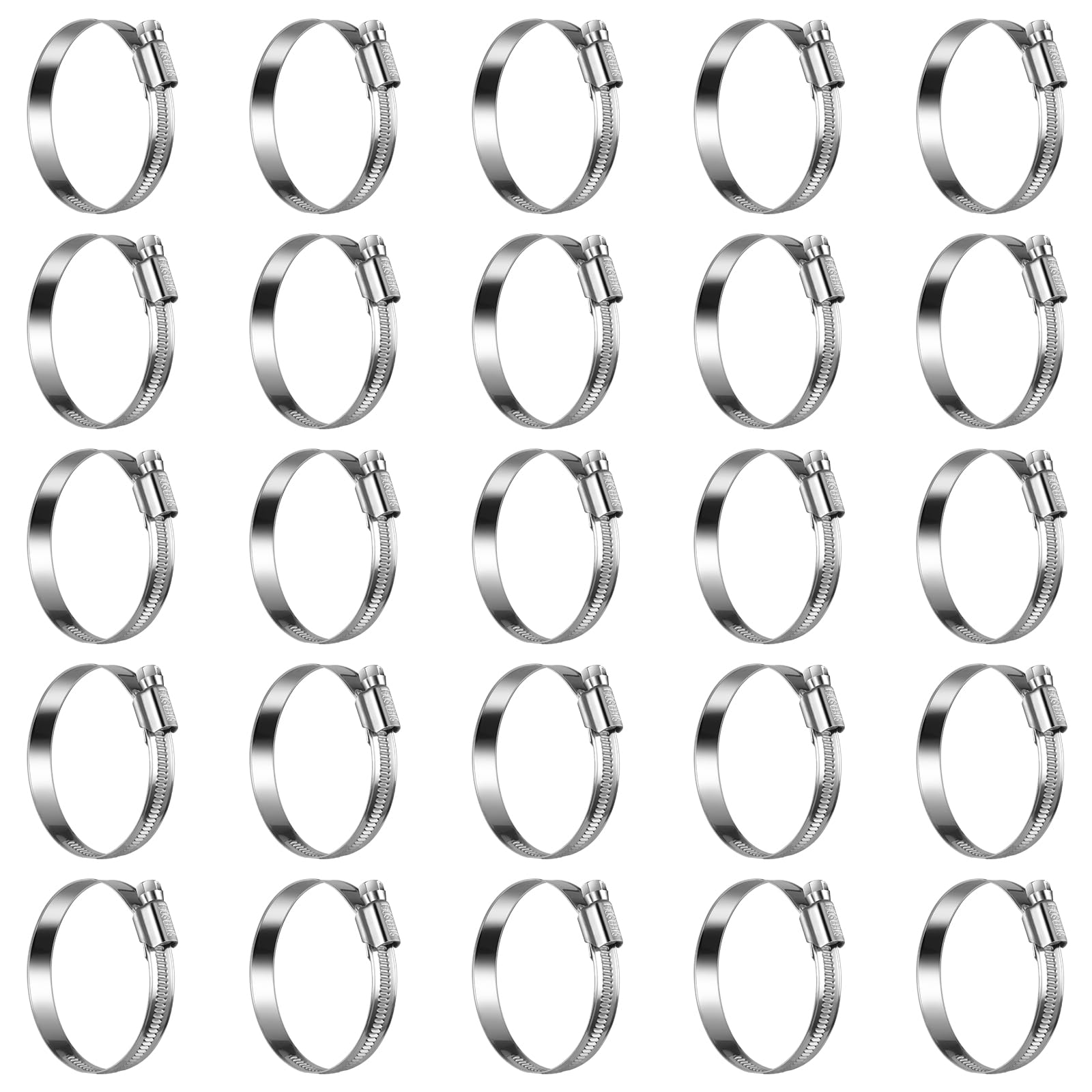 Steelsoft Heavy Duty Hose Clamp Size#36, 2 To 2-3/4 Inch Adjustable Worm Gear Drive Hose Clamps Stainless Steel 304 For Fuel Inj