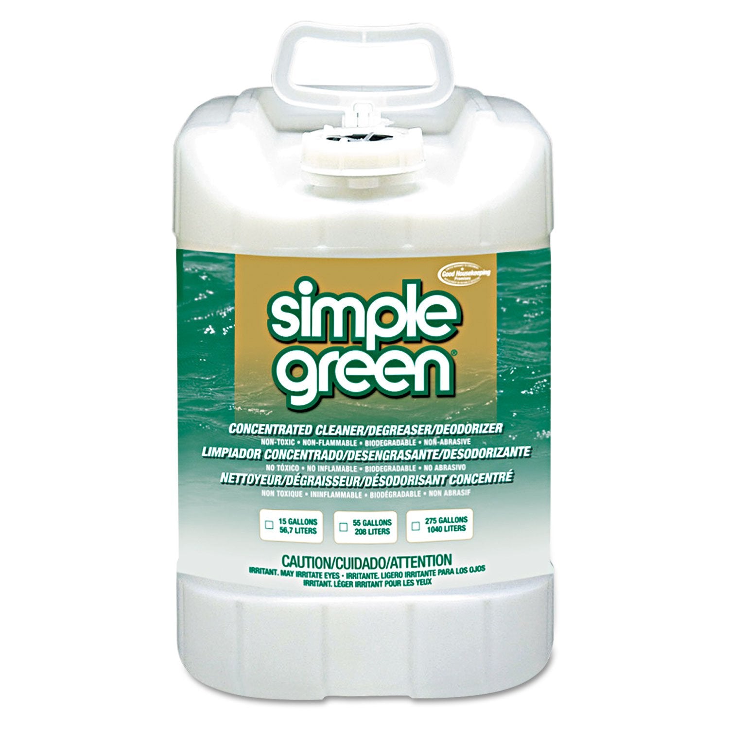 Simple Green, Smp13006, Industrial Cleaner/Degreaser, 1 / Each, White, 5 Gallons (Pack Of 1)