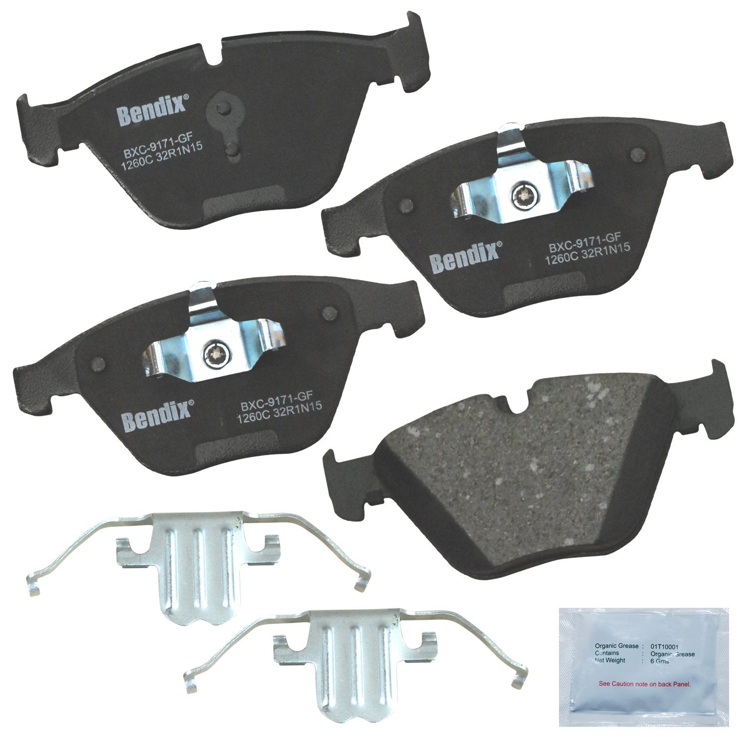 Bendix Ceramic Brake Pads CFC1260C for BMW 323i 2008-2009, 328i 2007-2011, 328xi 2008, X