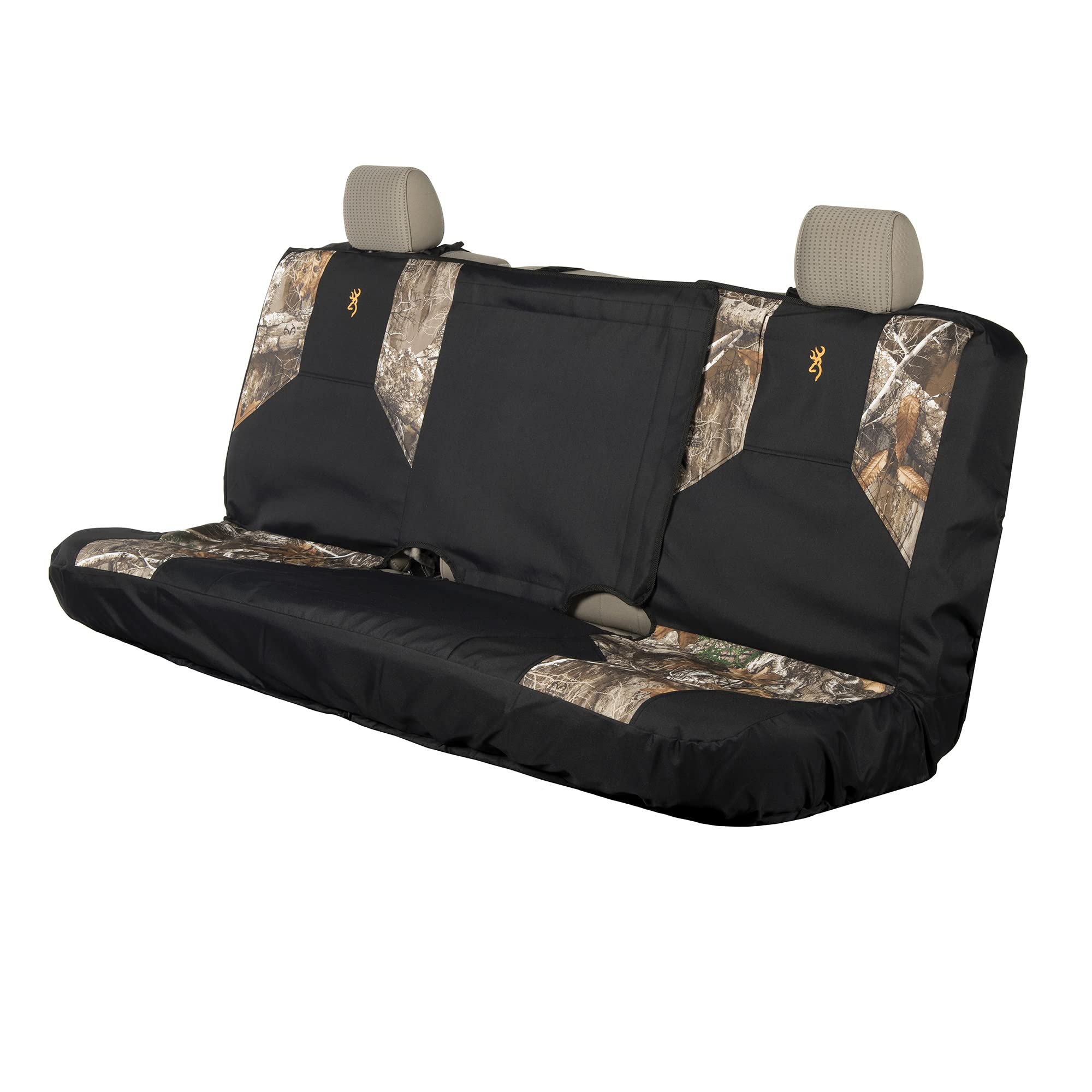 Browning Universal Bench Seat Covers, Water And Dirt Resistant Car, Truck, And Suv Bench Seat Covers, Excursion (Realtree Edge)