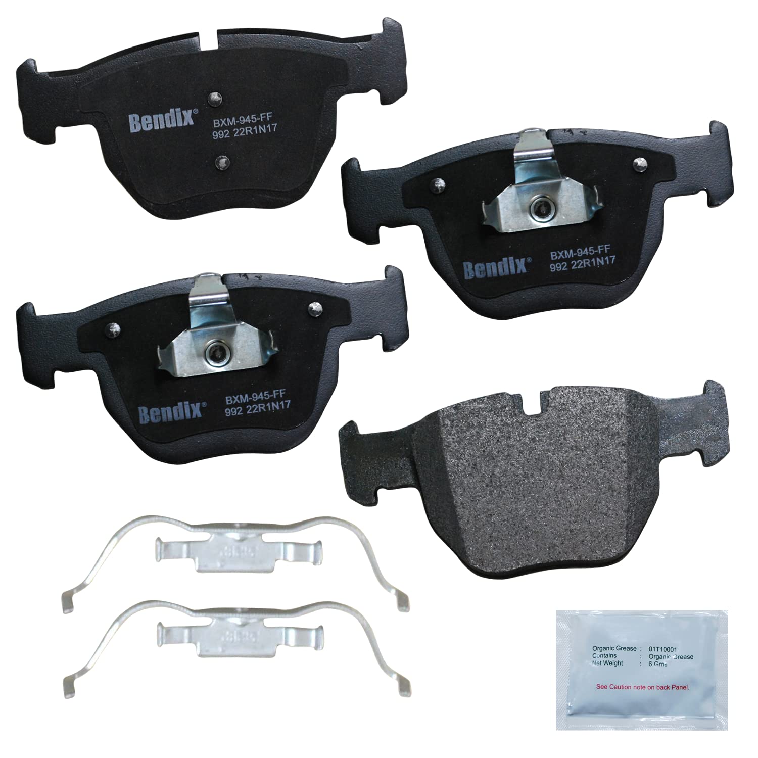 Bendix Priority1 Cfm992 Semi-Metallic Brake Pads For Land Rover Range Rover 2005-2003, Porsche Carrera Gt 2005