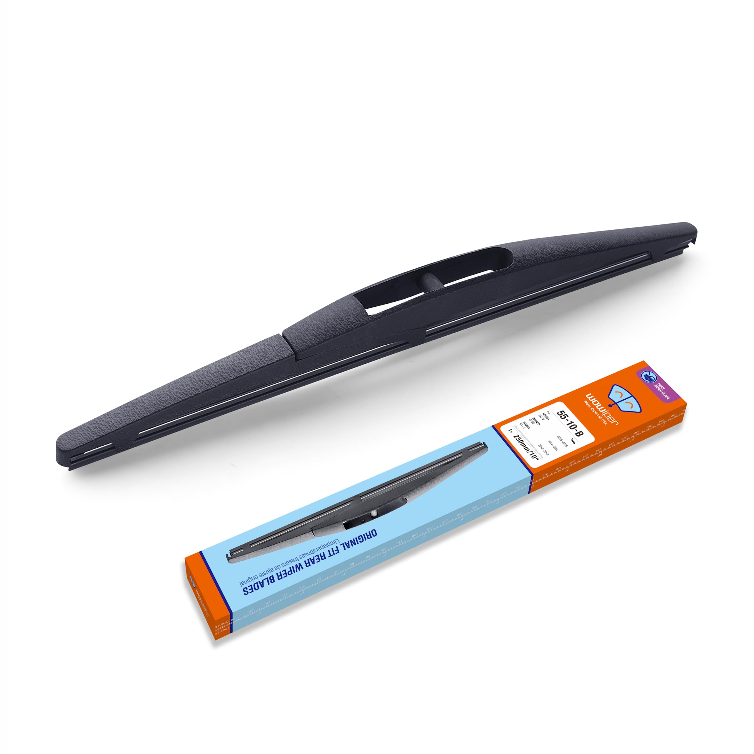 Wowiper 14 Inch (14-A) Silicone Rear Wiper Blade Replacement For Jeep Cherokee 2022-2014 /Hyundai Accent 11-07 Santa Fe 12-07 Tu