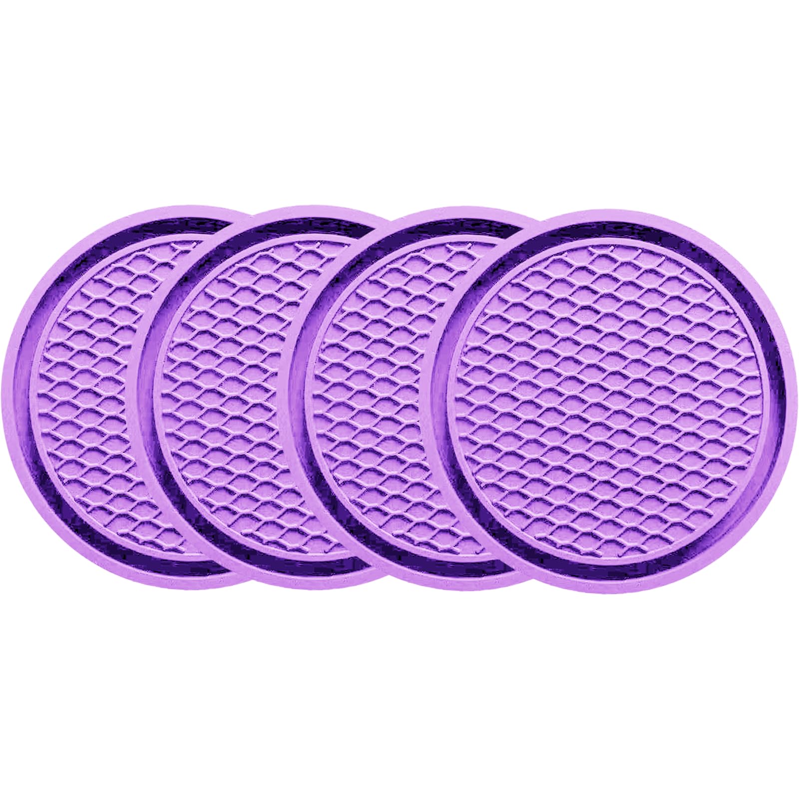 Zsdy Car Cup Coaster, 4Pcs Universal Auto Non-Slip Cup Holder Embedded In Ornaments Silicone Coaster, Car Interior Accessories S