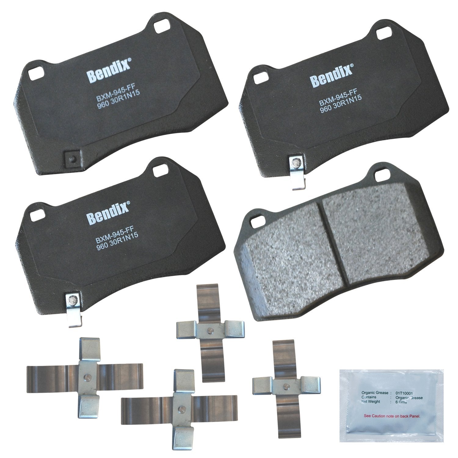 Bendix Priority1 Cfm960 Semi-Metallic Front Brake Pads For Infiniti G35 2004, Nissan 350Z 2009-2003, Sentra 2006-2004