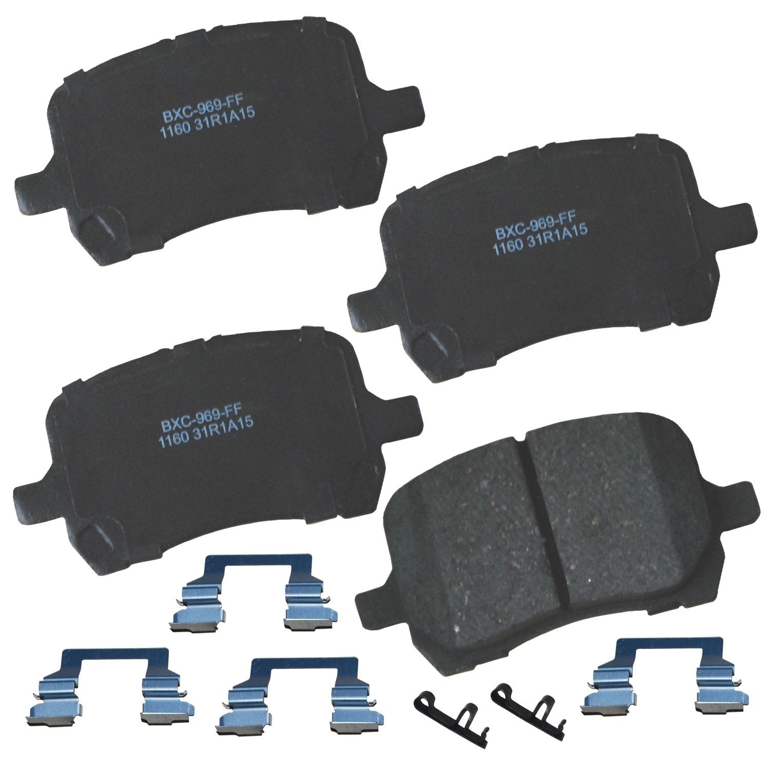 Bendix Premium Sbc1160 Ceramic Front Brake Pads For Chevrolet Cobalt 2008, Hhr 2011-2006, Malibu 2012-2004, Pontiac G5 2009-2008