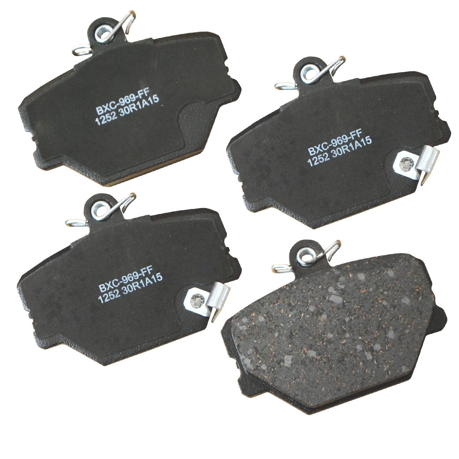 Bendix Premium Sbc1252 Ceramic Front Brake Pads For Smart Cabrio 2005-2004, City-Coupe 2004-2003, Crossblade 2004, Fortwo 2016-2
