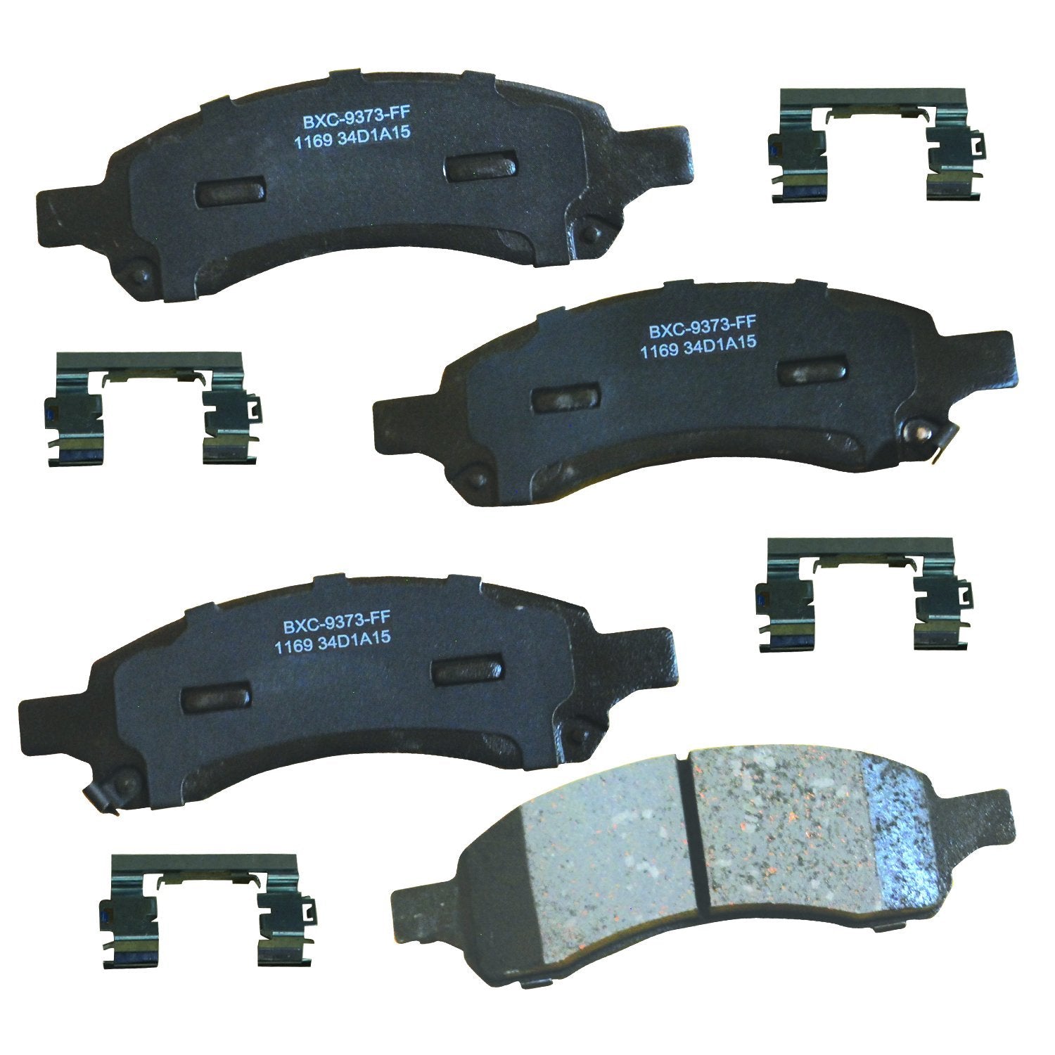 Bendix Premium Sbc1169 Ceramic Front Brake Pads For Select Models Buick Rainier, Chevrolet Colorado, Trailblazer, Trailblazer Ex